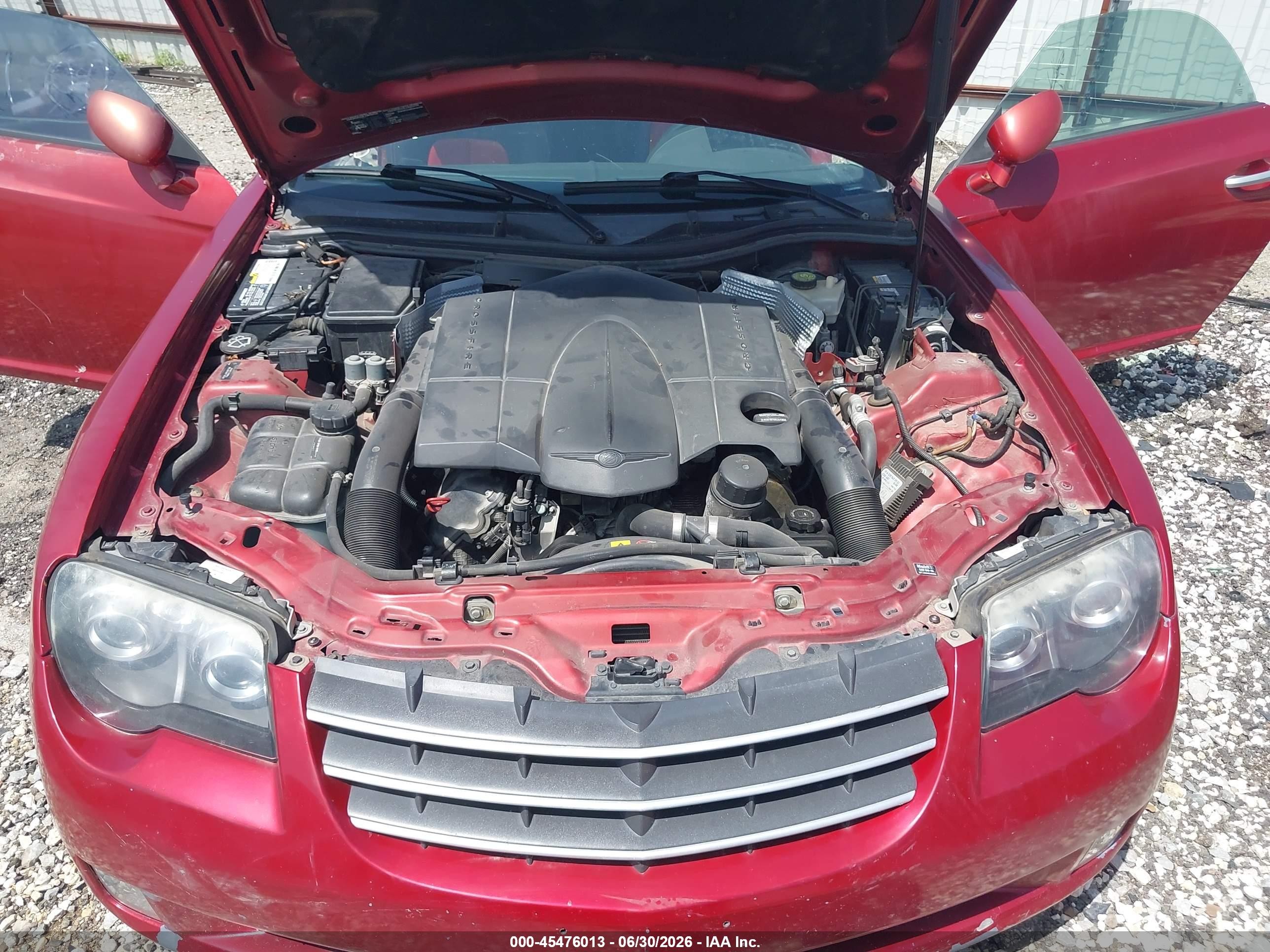 2007 Chrysler Crossfire   Red vin: 1C3LN55L57X073319