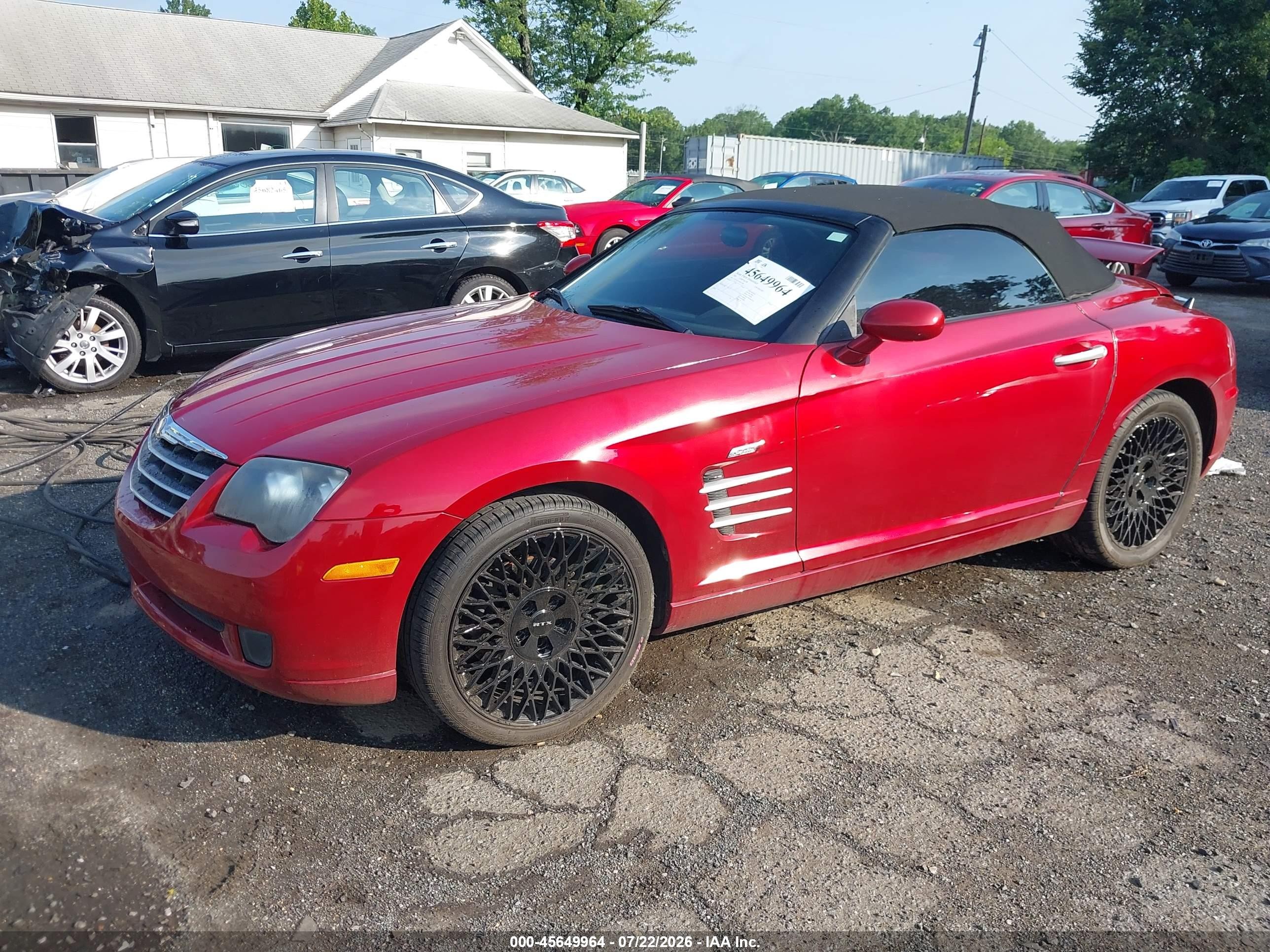 2007 Chrysler Crossfire   Red vin: 1C3LN55L97X071749