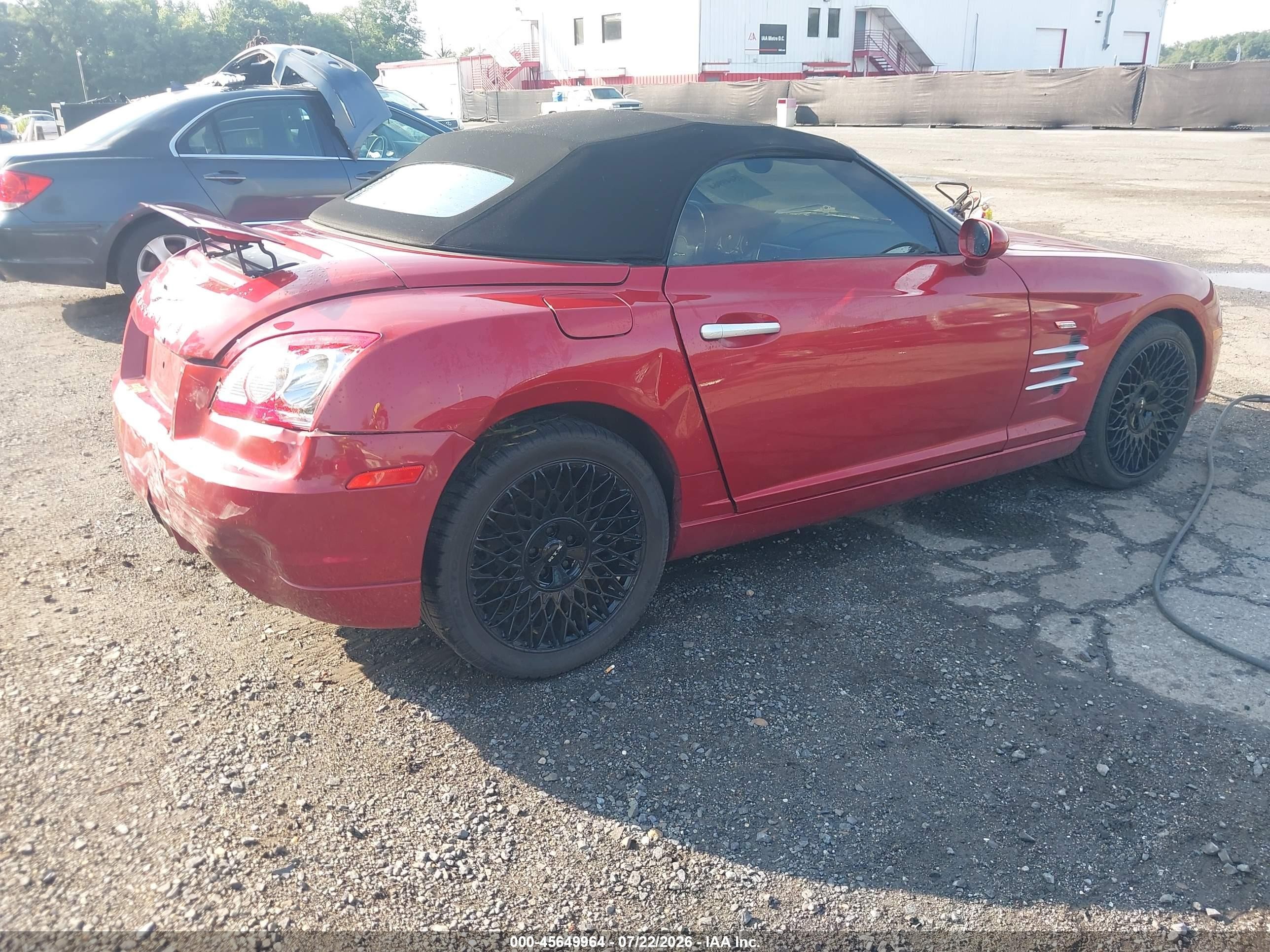 2007 Chrysler Crossfire   Red vin: 1C3LN55L97X071749