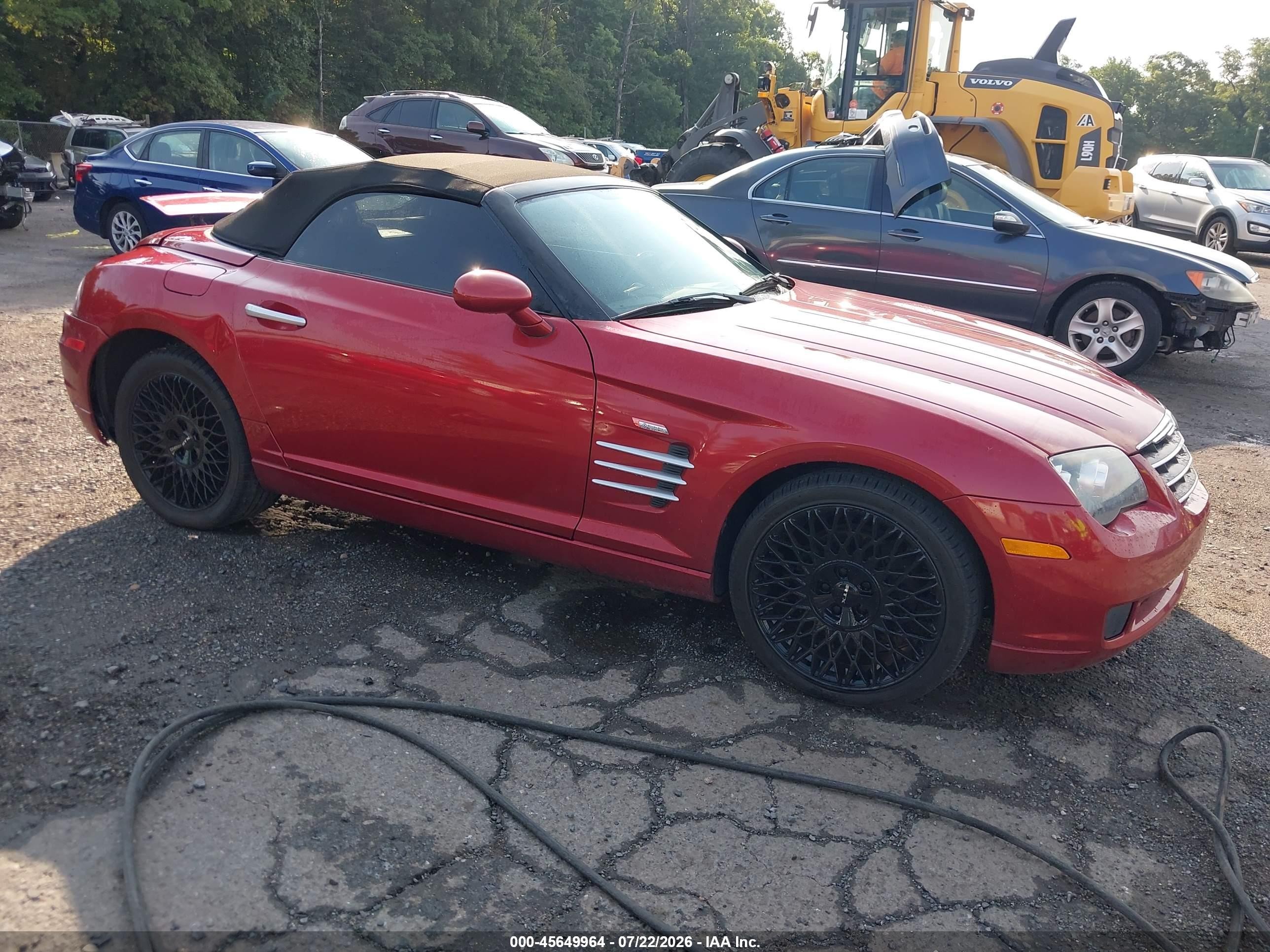 2007 Chrysler Crossfire   Красный vin: 1C3LN55L97X071749