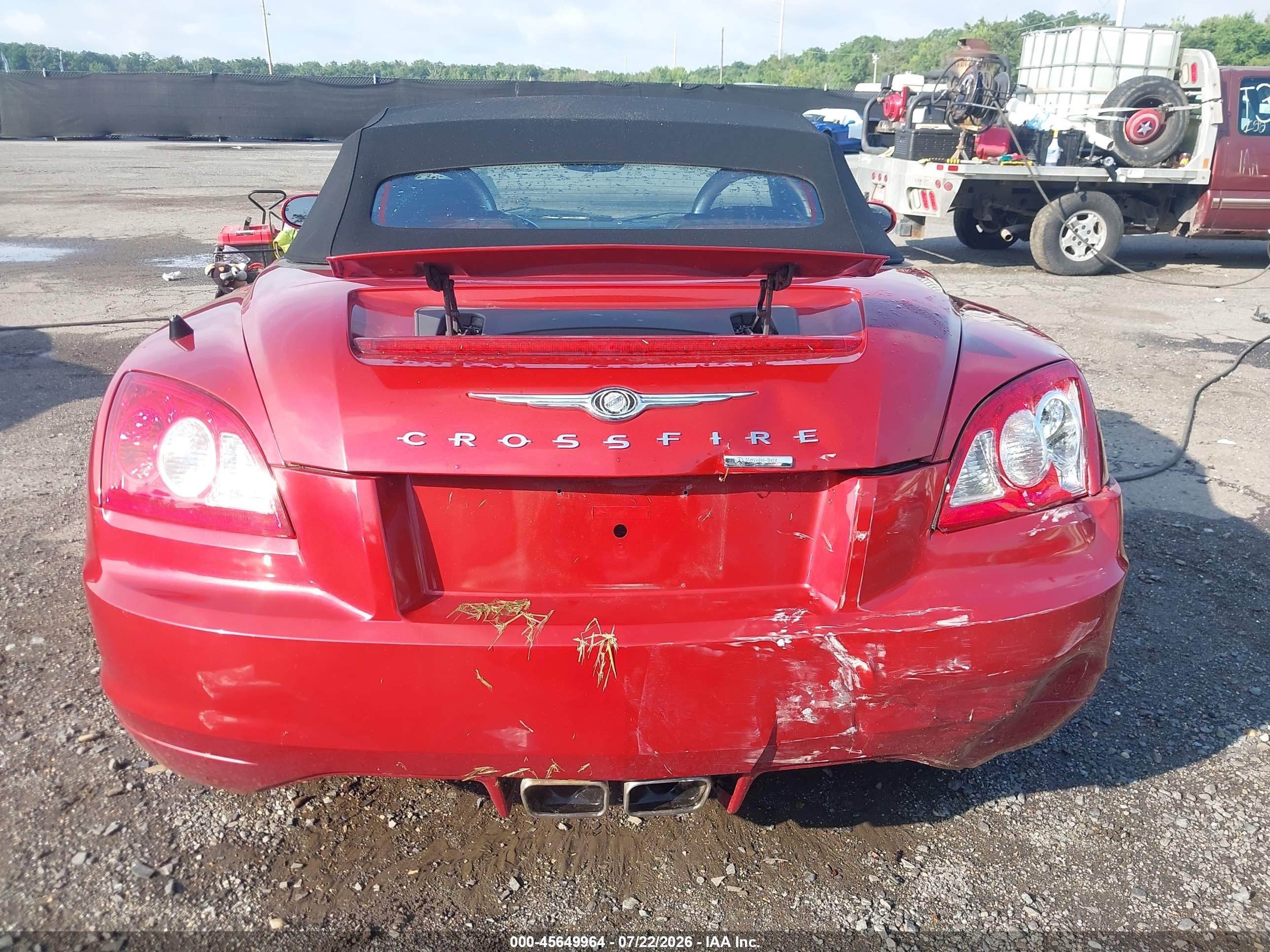 2007 Chrysler Crossfire   Red vin: 1C3LN55L97X071749