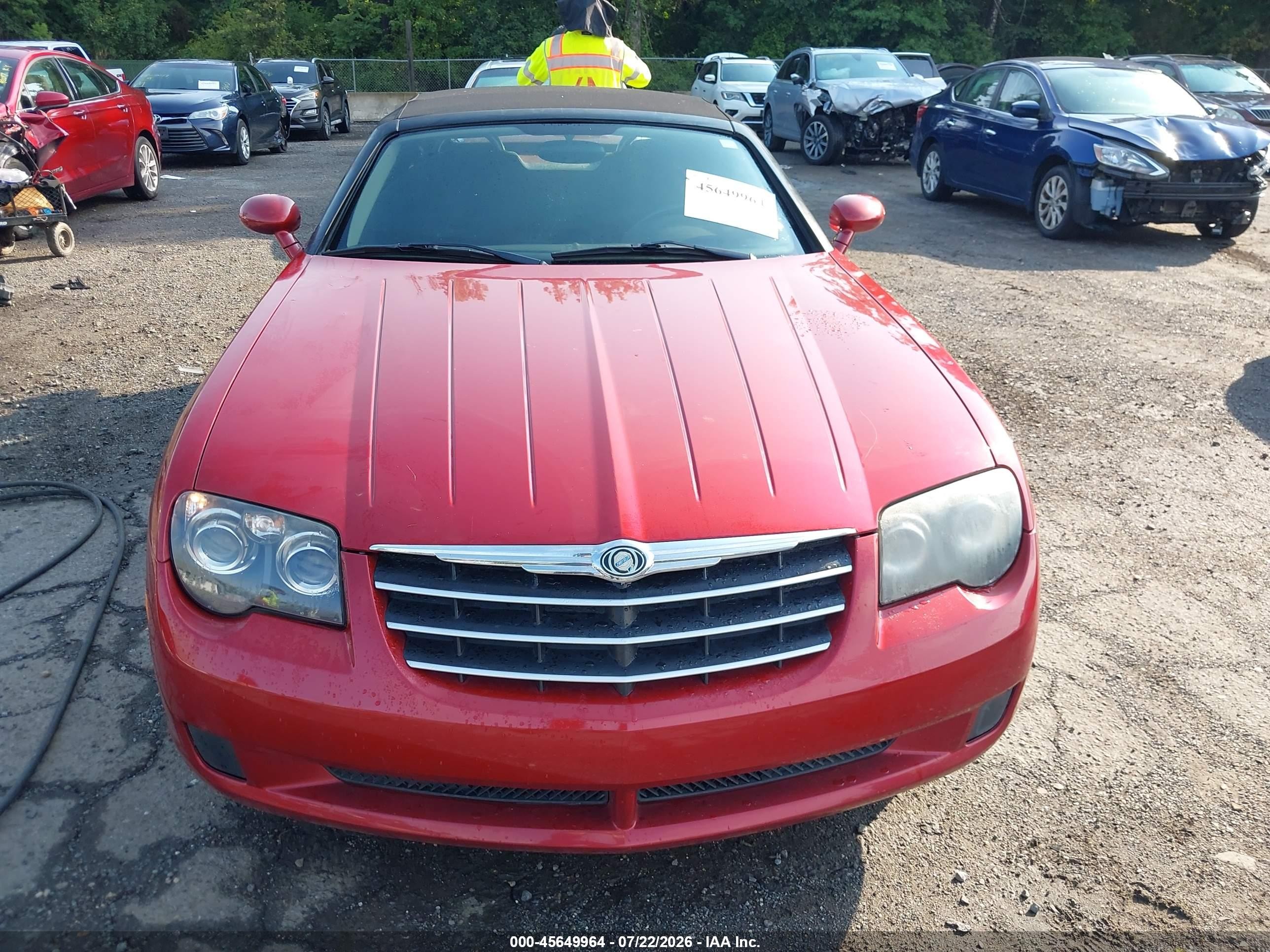 2007 Chrysler Crossfire   Red vin: 1C3LN55L97X071749