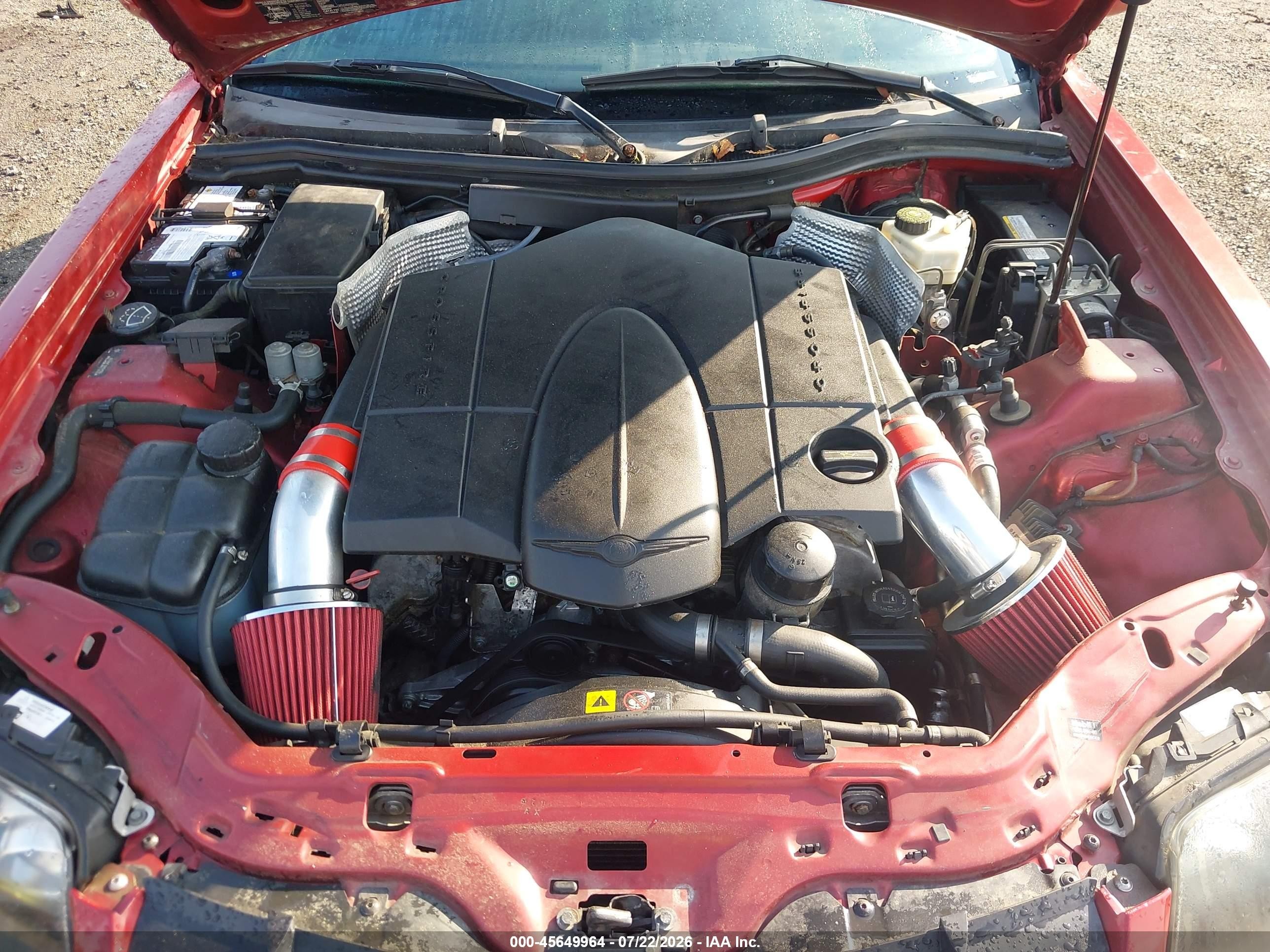 2007 Chrysler Crossfire   Red vin: 1C3LN55L97X071749