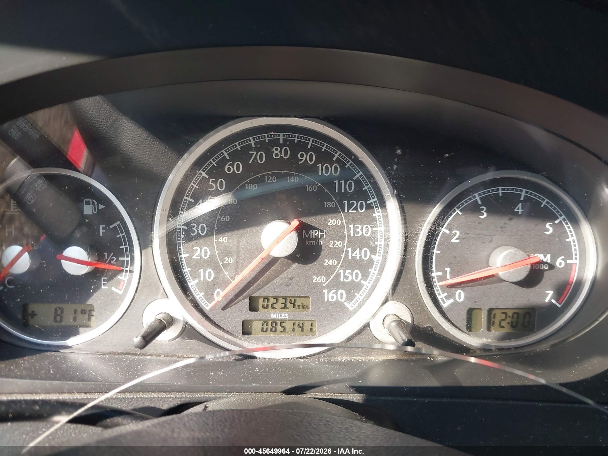 2007 Chrysler Crossfire   Red vin: 1C3LN55L97X071749