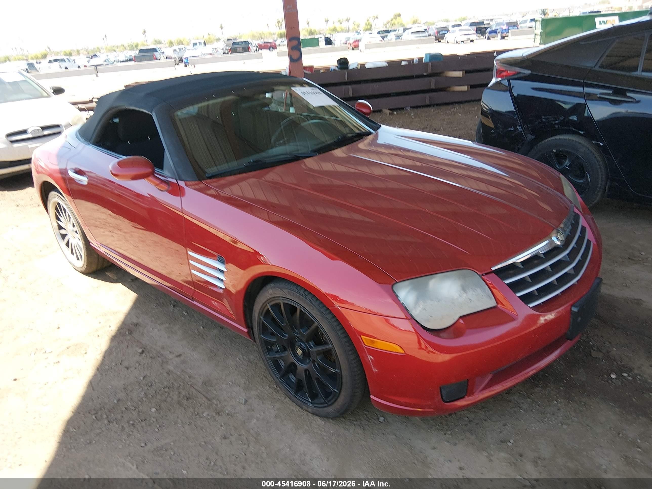 2007 Chrysler Crossfire   Red vin: 1C3LN55L97X073100