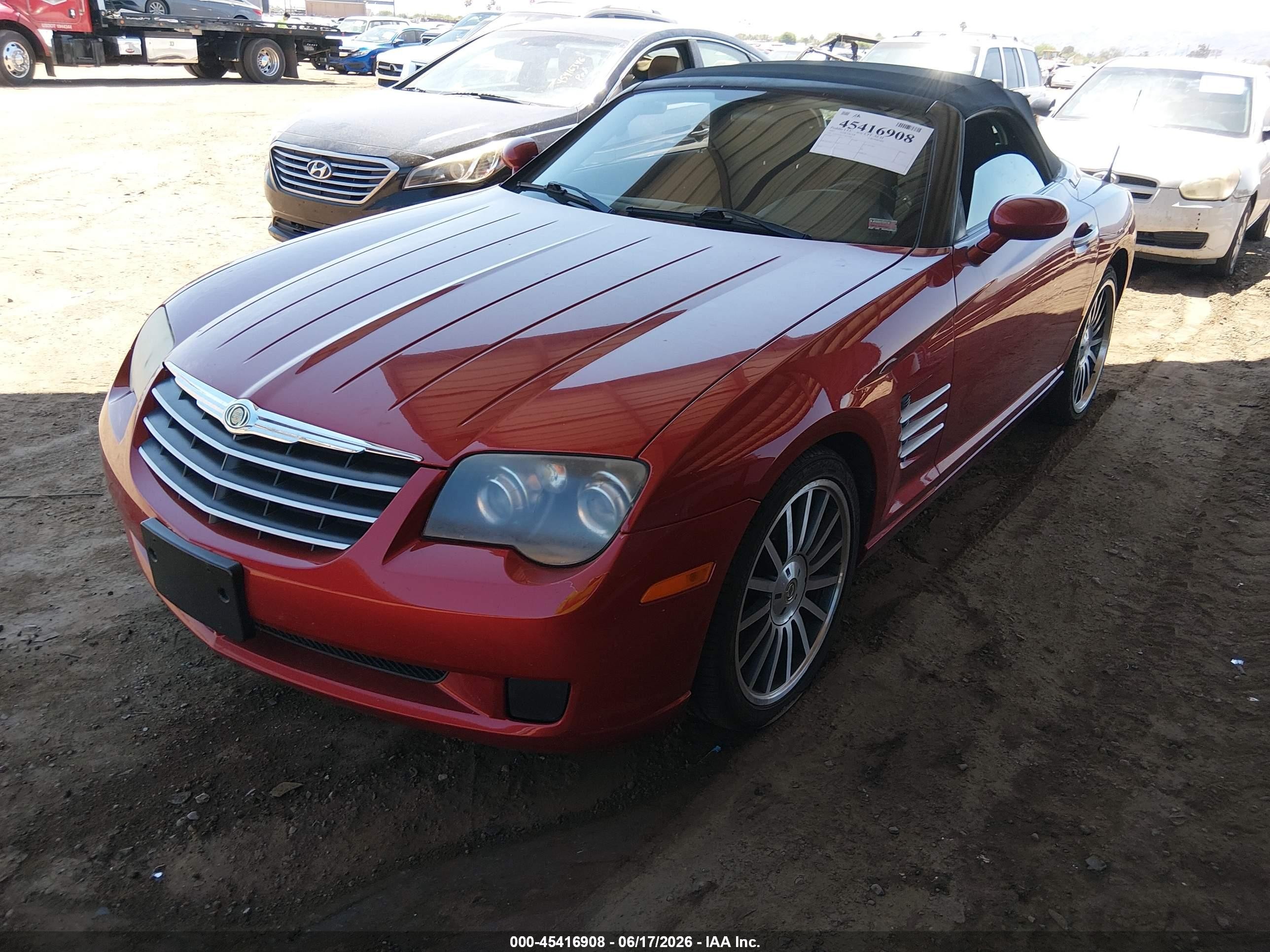 2007 Chrysler Crossfire   Red vin: 1C3LN55L97X073100