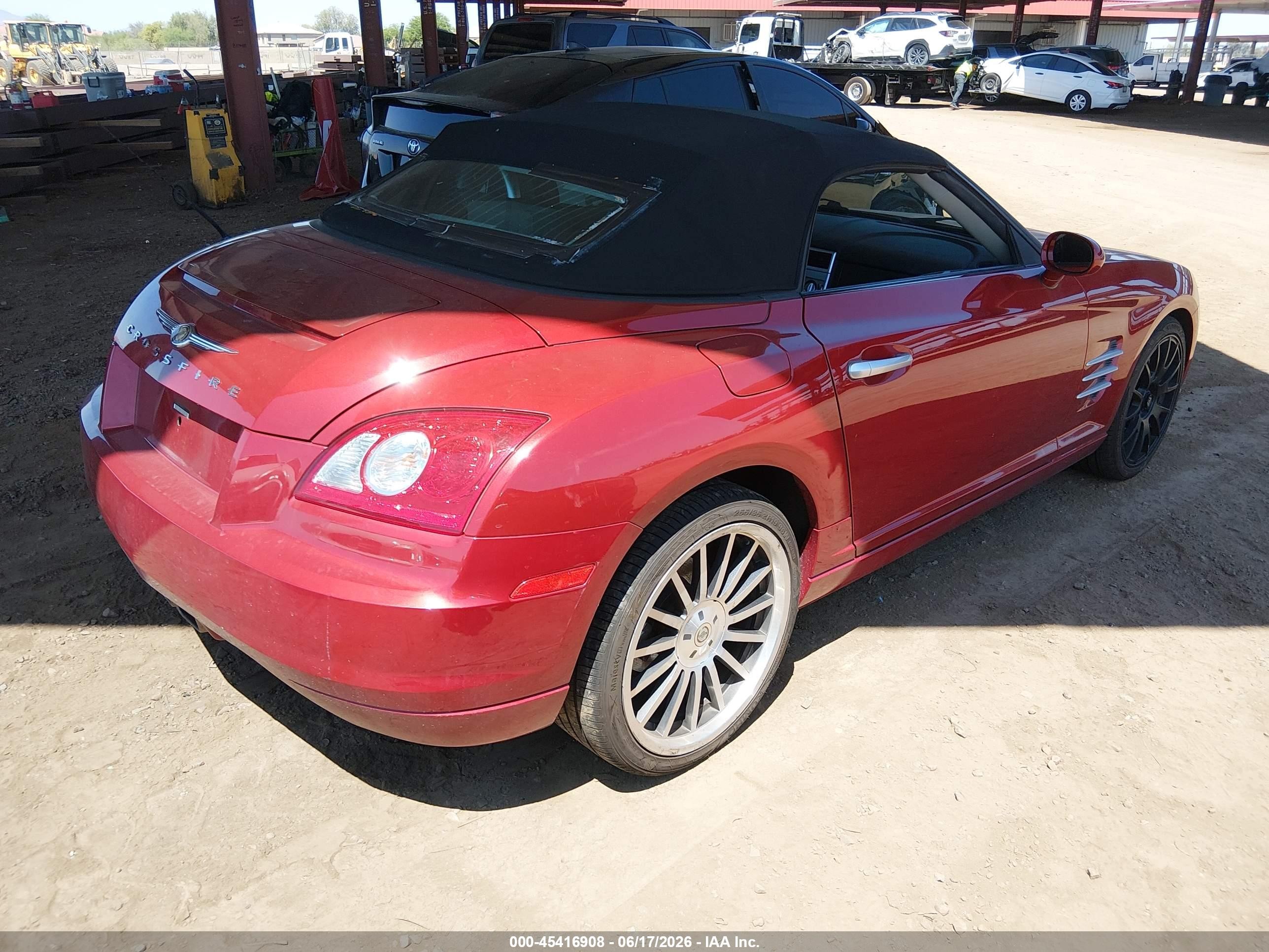 2007 Chrysler Crossfire   Red vin: 1C3LN55L97X073100