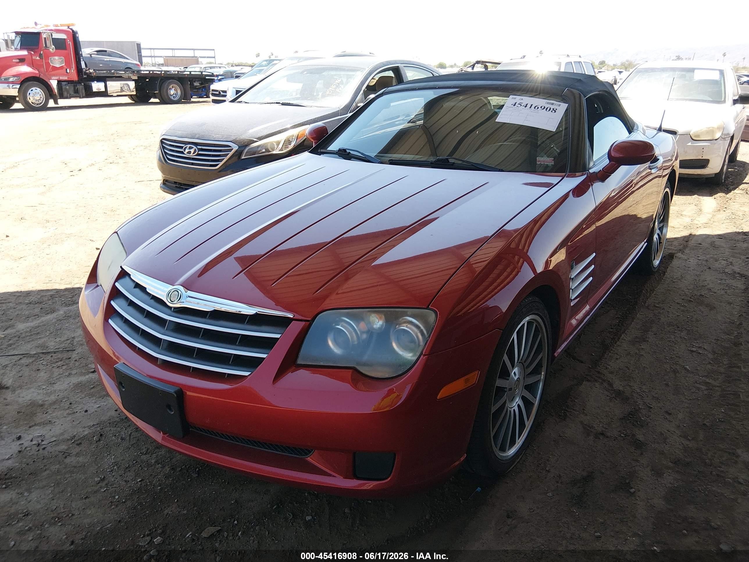 2007 Chrysler Crossfire   Red vin: 1C3LN55L97X073100