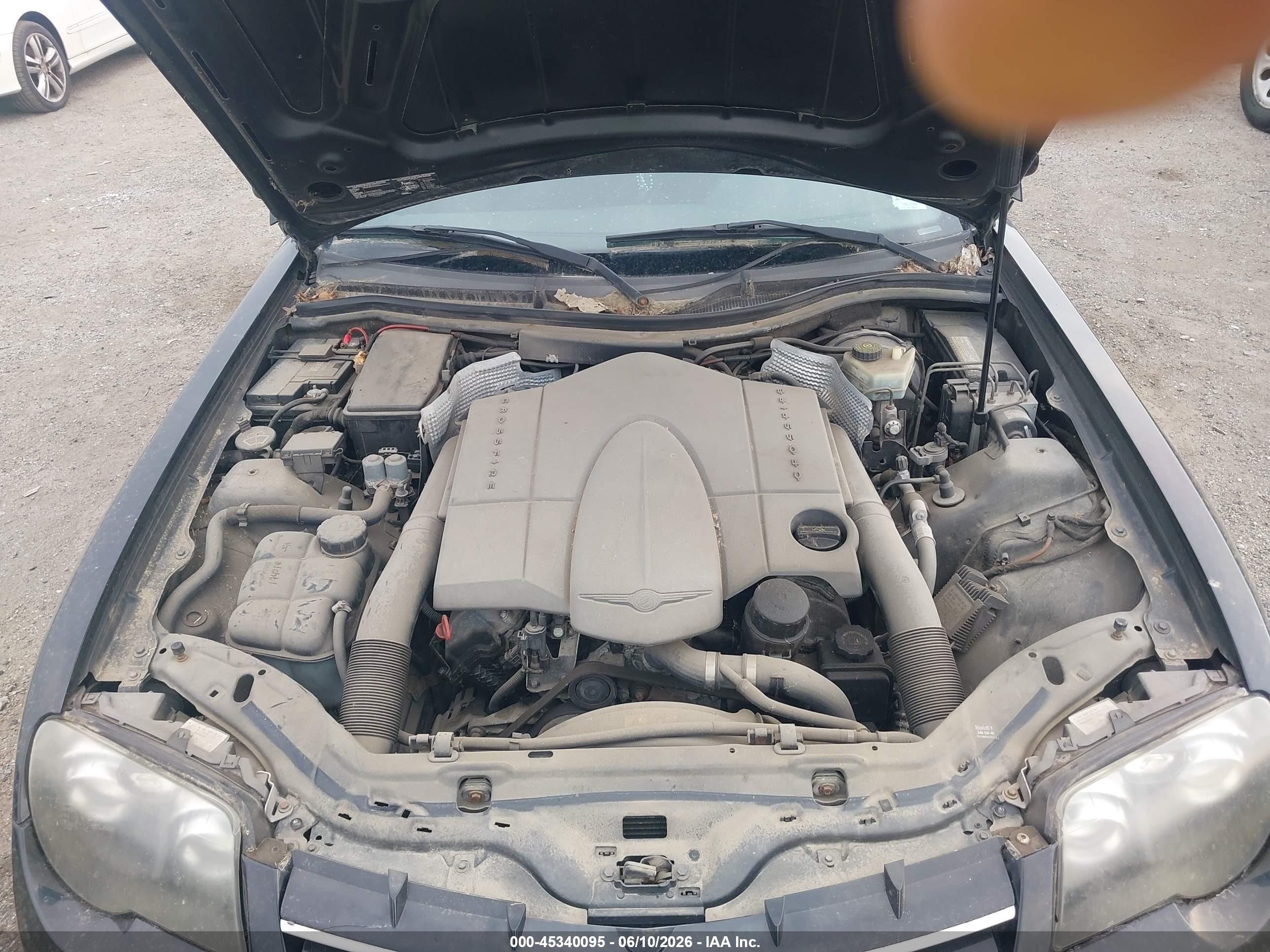 2007 Chrysler Crossfire   Черный vin: 1C3LN59L87X070229