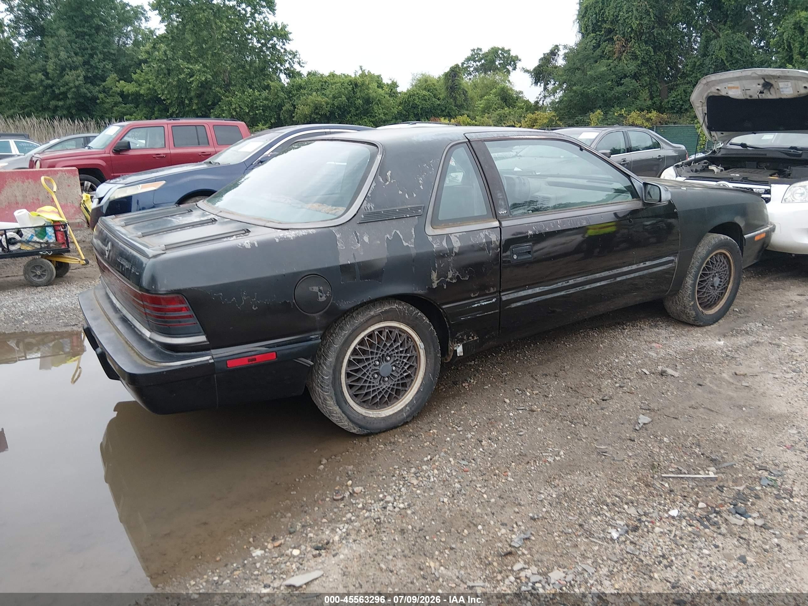 1990 Chrysler Lebaron   Black vin: 1C3XJ41C7LG420981
