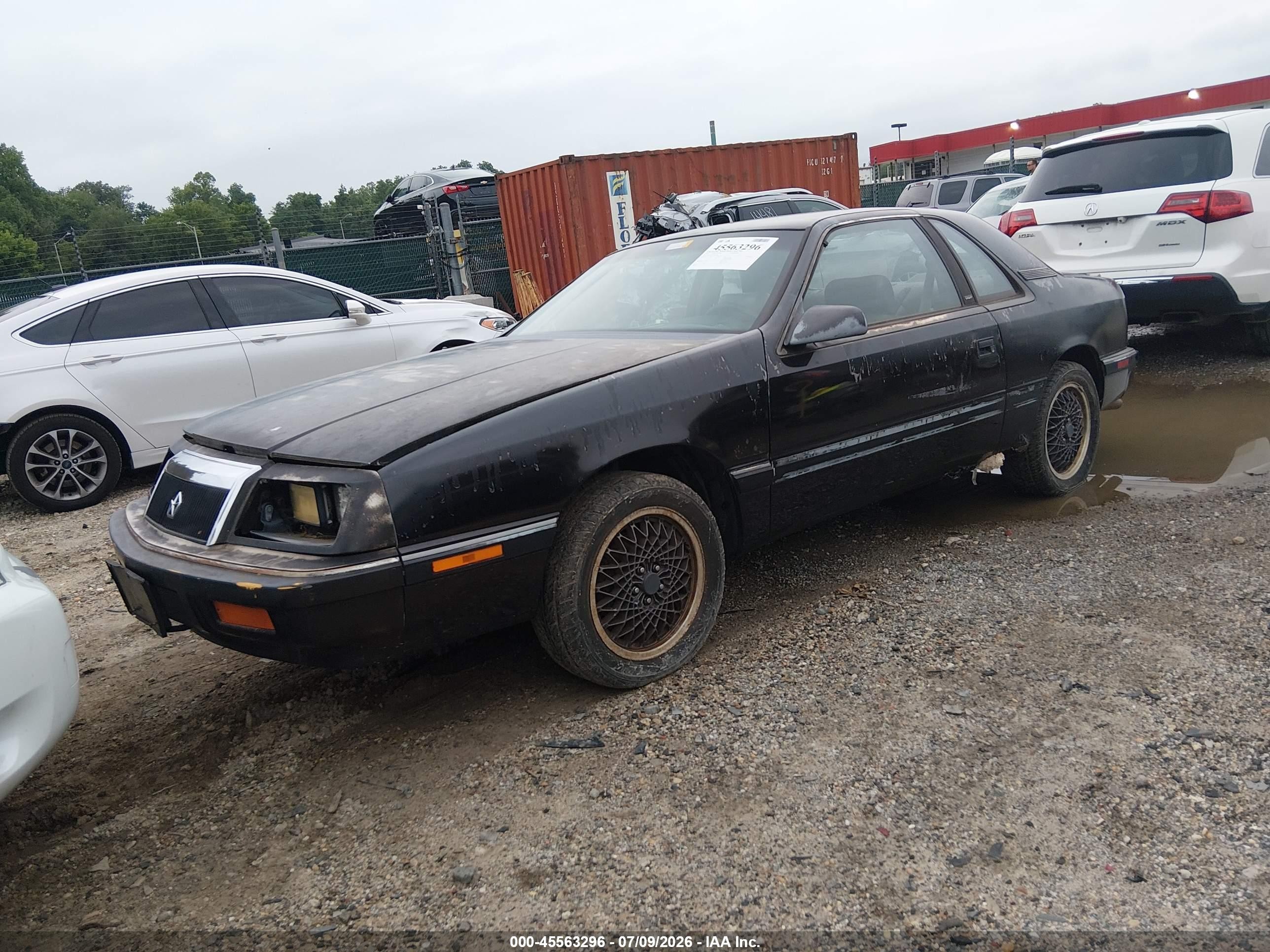 1990 Chrysler Lebaron   Black vin: 1C3XJ41C7LG420981
