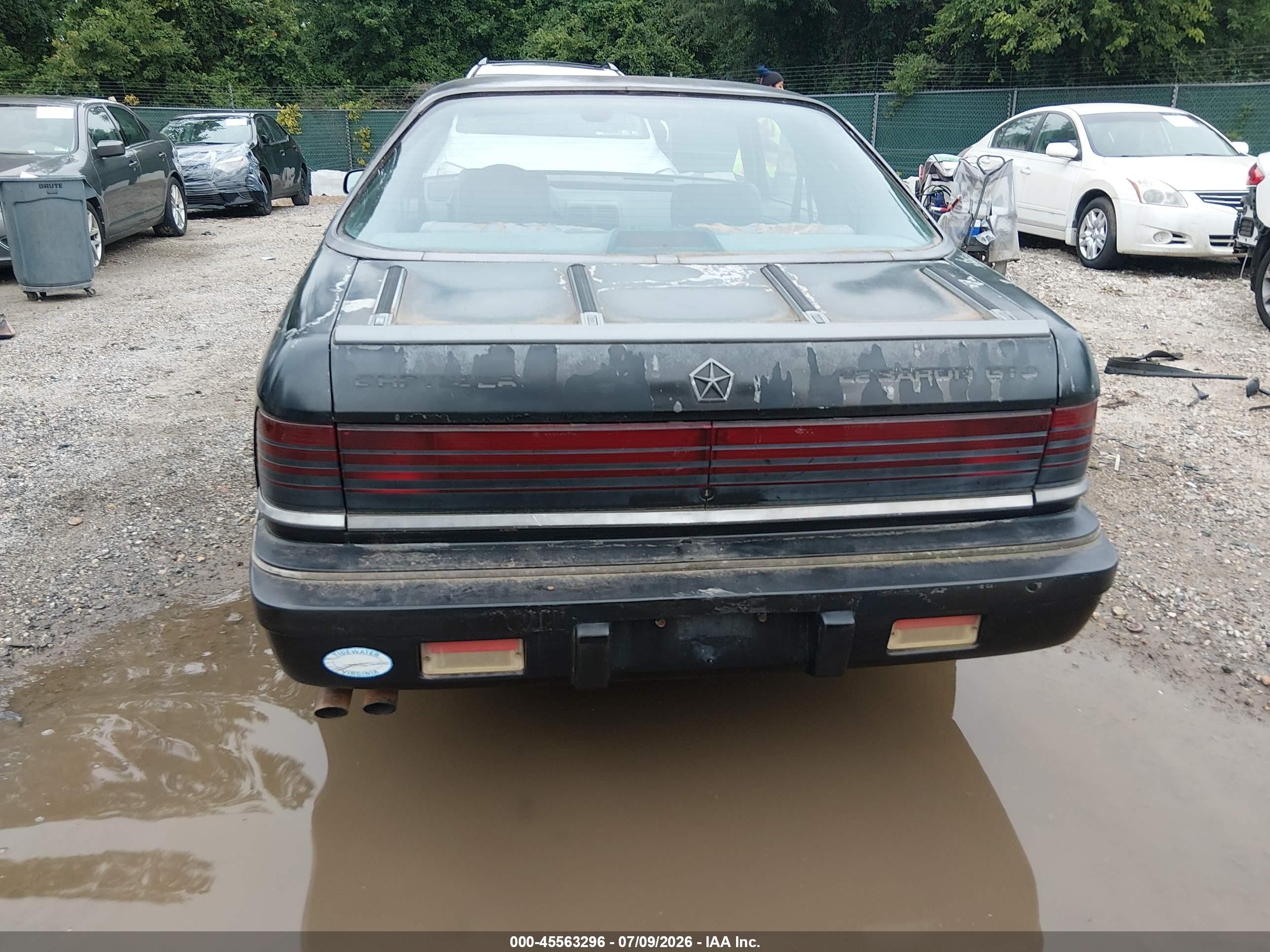 1990 Chrysler Lebaron   Black vin: 1C3XJ41C7LG420981