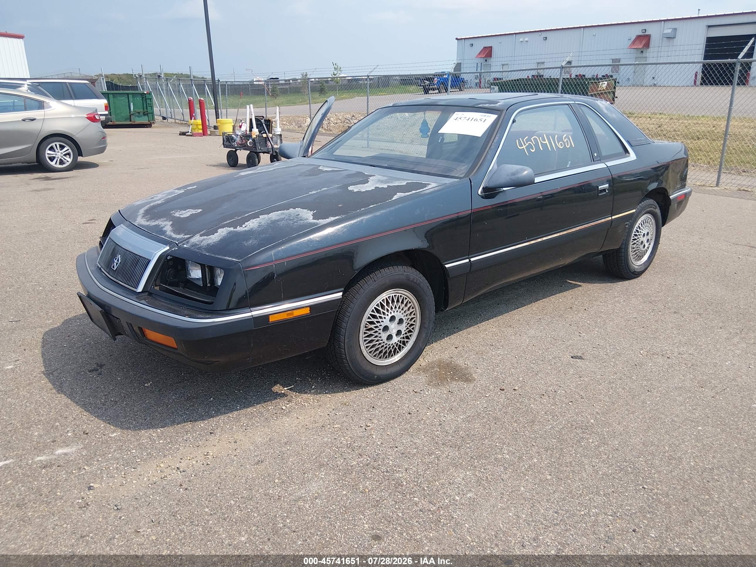 1989 Chrysler Lebaron   Black vin: 1C3XJ41K4KG241741