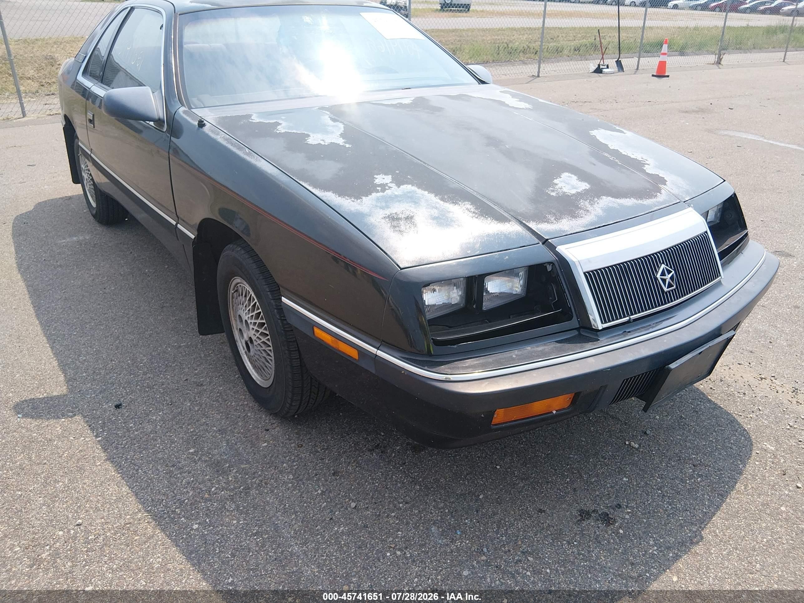 1989 Chrysler Lebaron   Black vin: 1C3XJ41K4KG241741