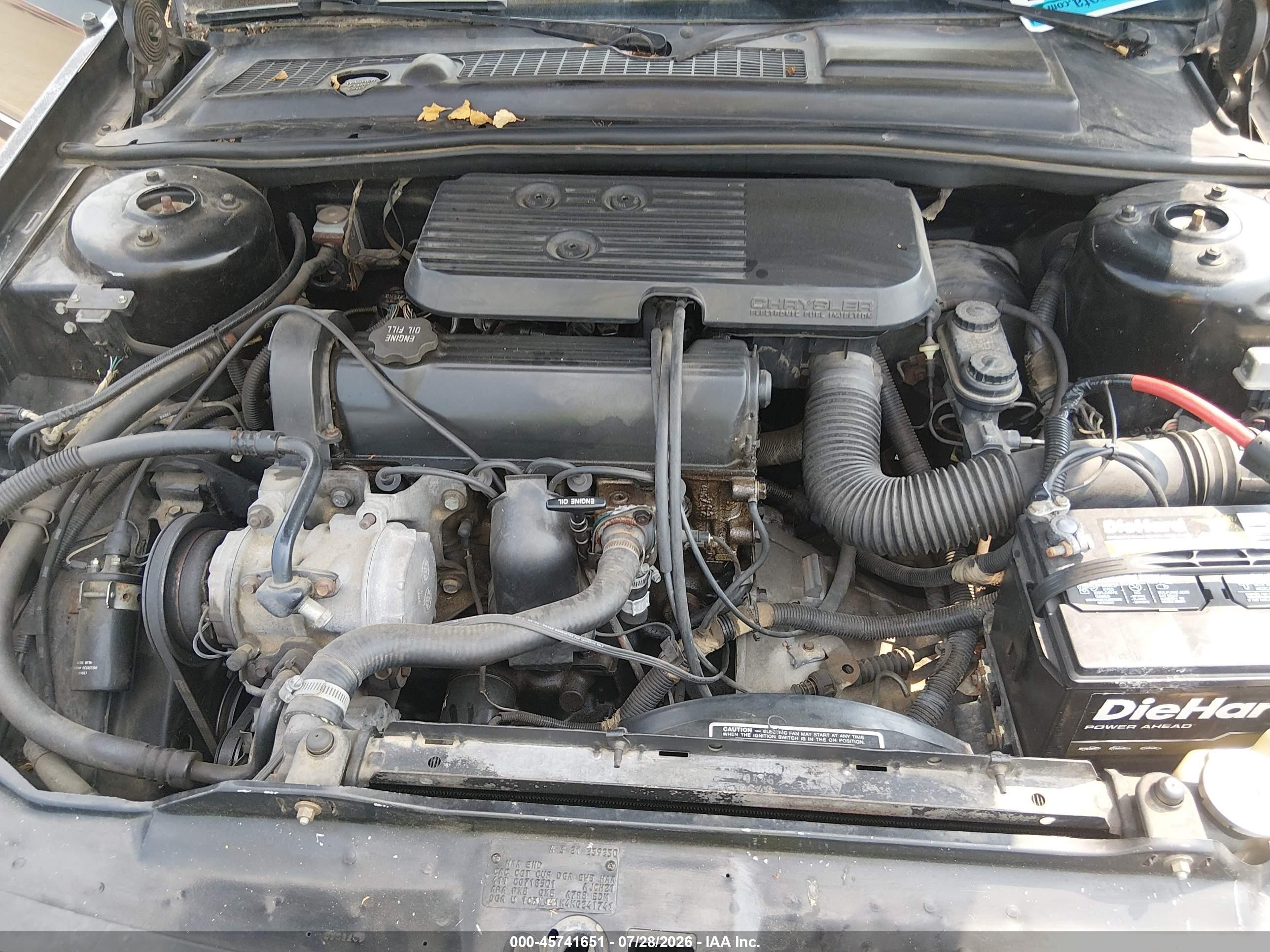 1989 Chrysler Lebaron   Black vin: 1C3XJ41K4KG241741