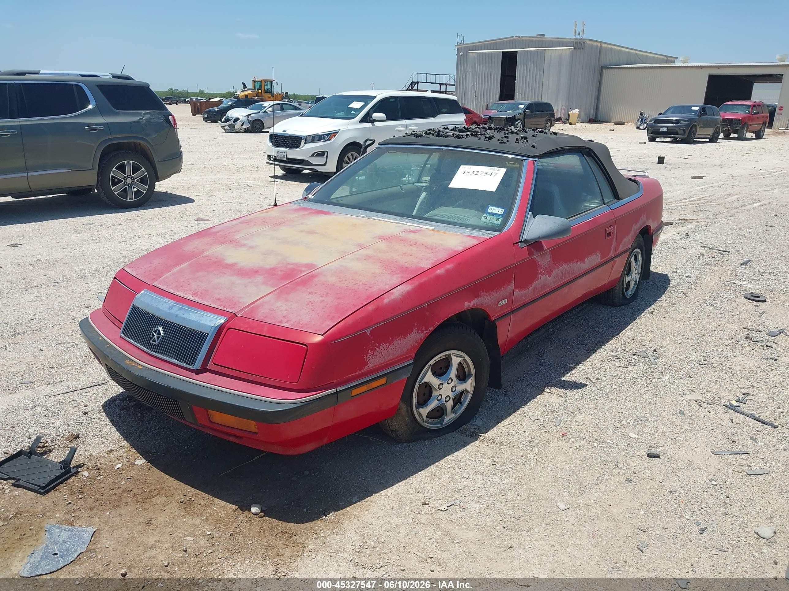 1991 Chrysler Lebaron   Red vin: 1C3XJ4535MG105060