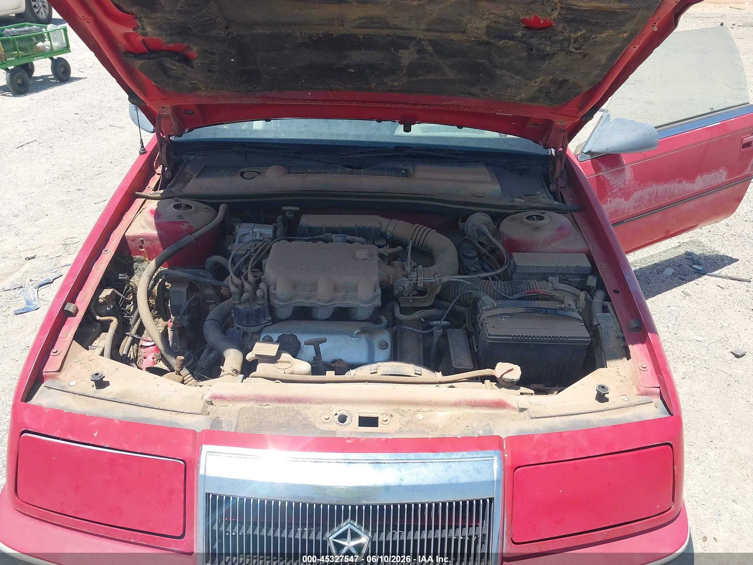 1991 Chrysler Lebaron   Red vin: 1C3XJ4535MG105060