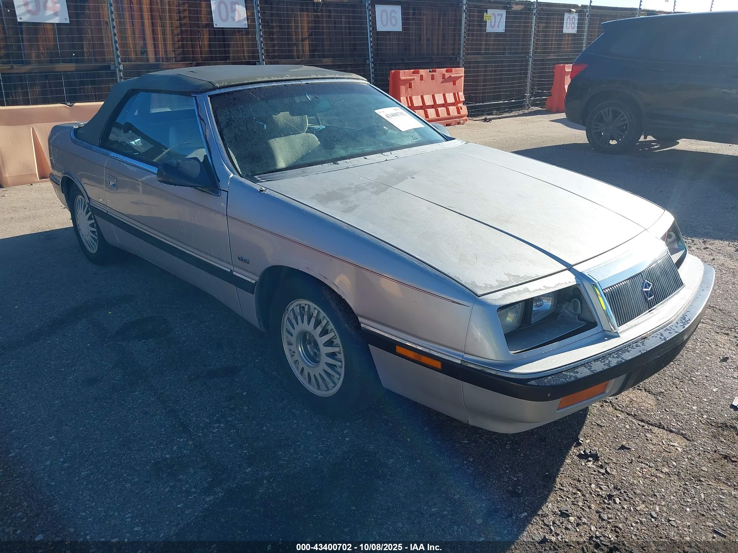 1990 Chrysler Lebaron   Gray vin: 1C3XJ4538LG487714