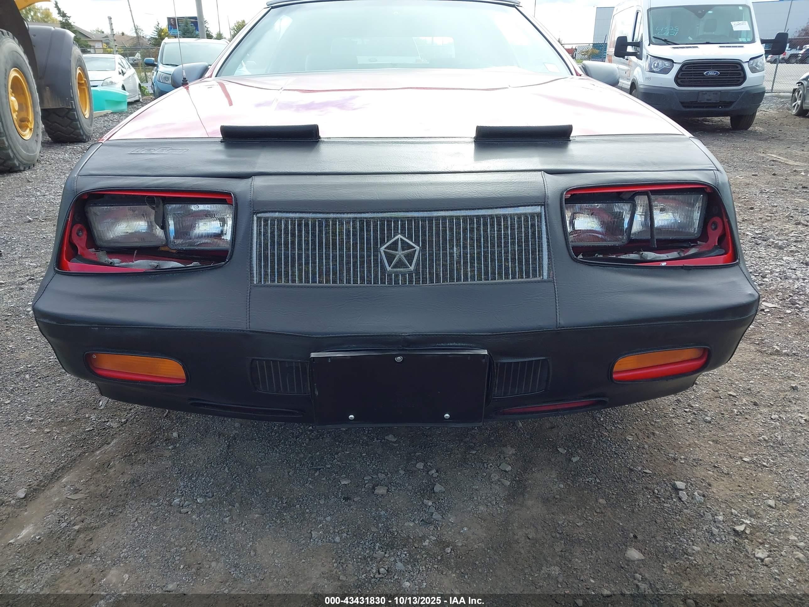 1991 Chrysler Lebaron   Красный vin: 1C3XJ4538MG161560