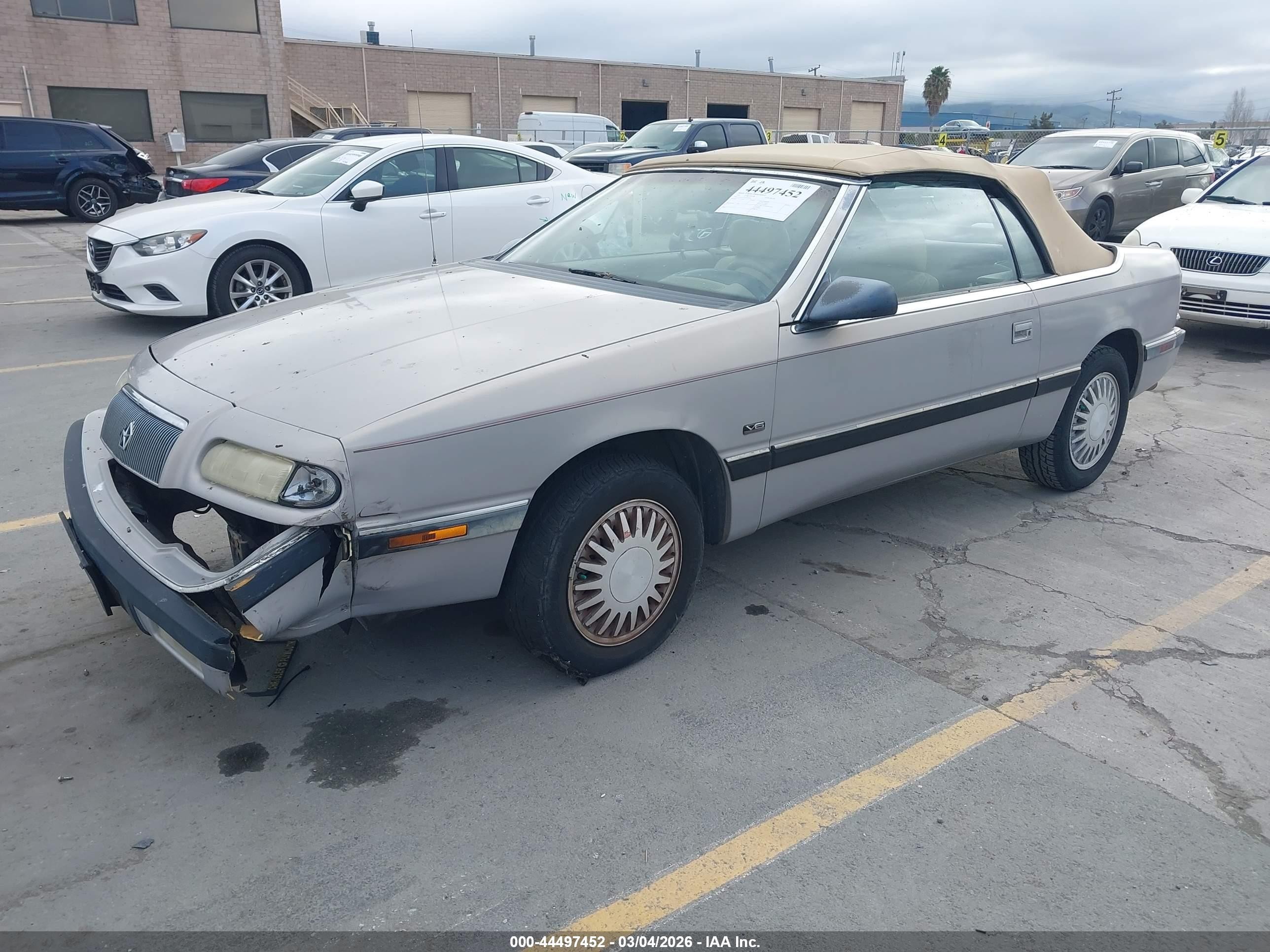 1993 Chrysler Lebaron Lx Beige vin: 1C3XU5532PF678344