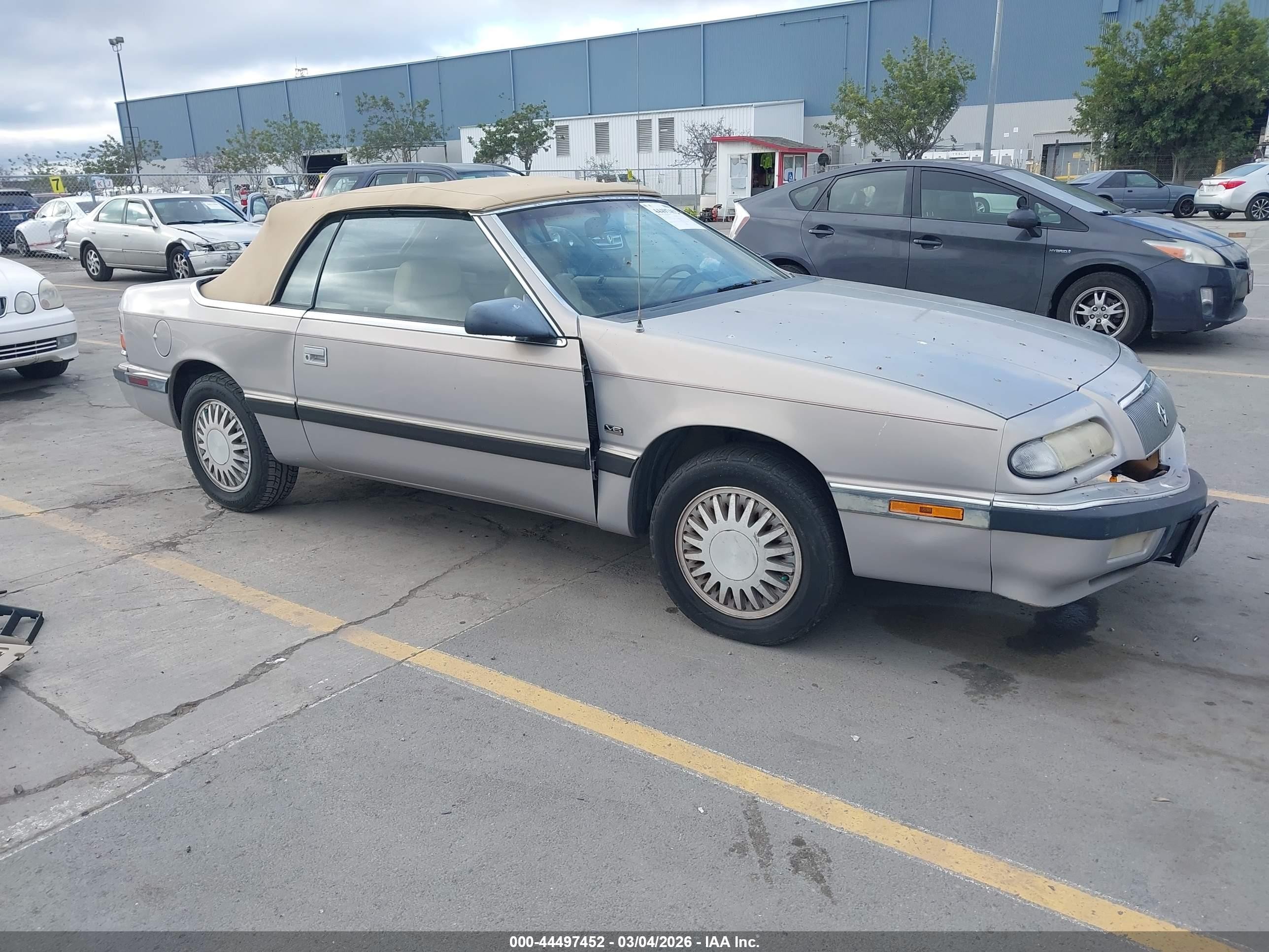 1993 Chrysler Lebaron Lx Beige vin: 1C3XU5532PF678344