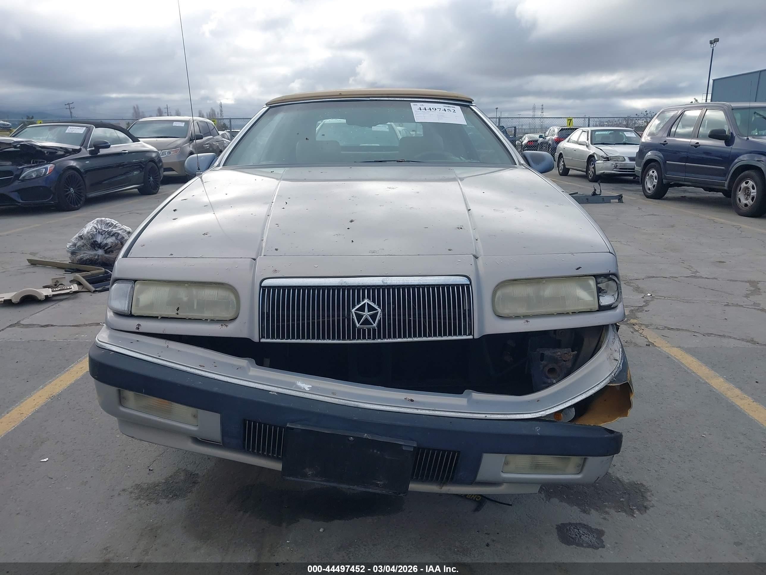 1993 Chrysler Lebaron Lx Beige vin: 1C3XU5532PF678344