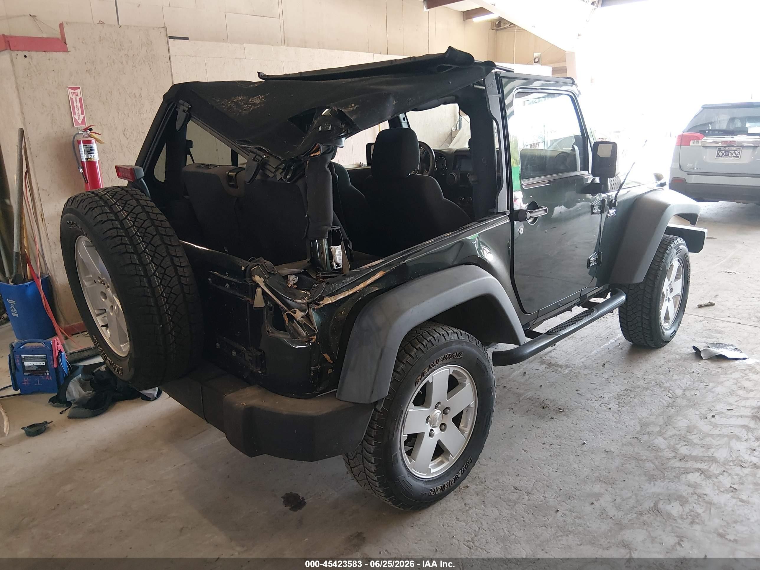 2012 Jeep Wrangler Sport Green vin: 1C4AJWAG0CL101218