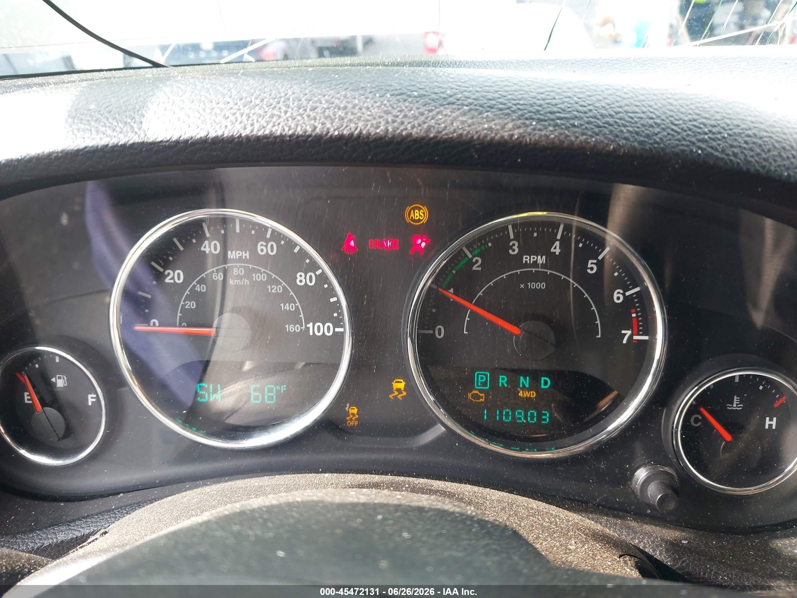 2012 Jeep Wrangler Sport Черный vin: 1C4AJWAG0CL237493