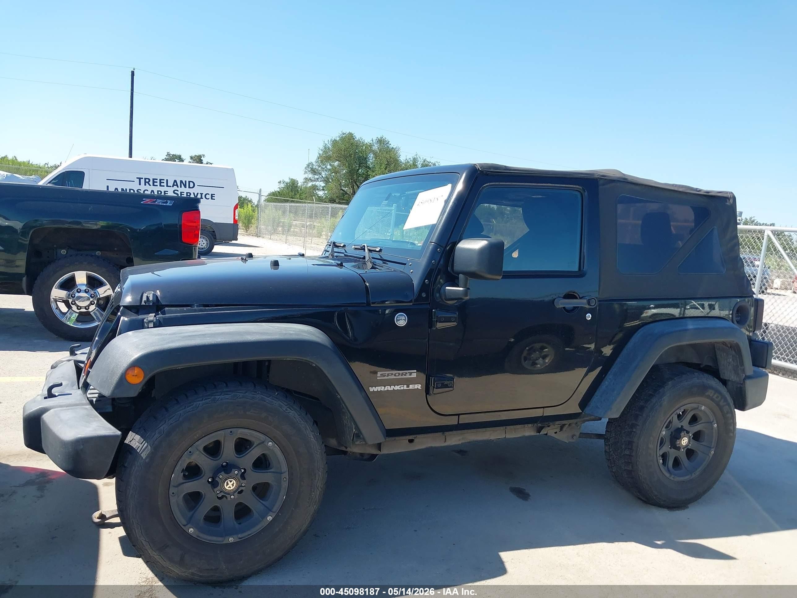 2012 Jeep Wrangler Sport Black vin: 1C4AJWAG0CL270137