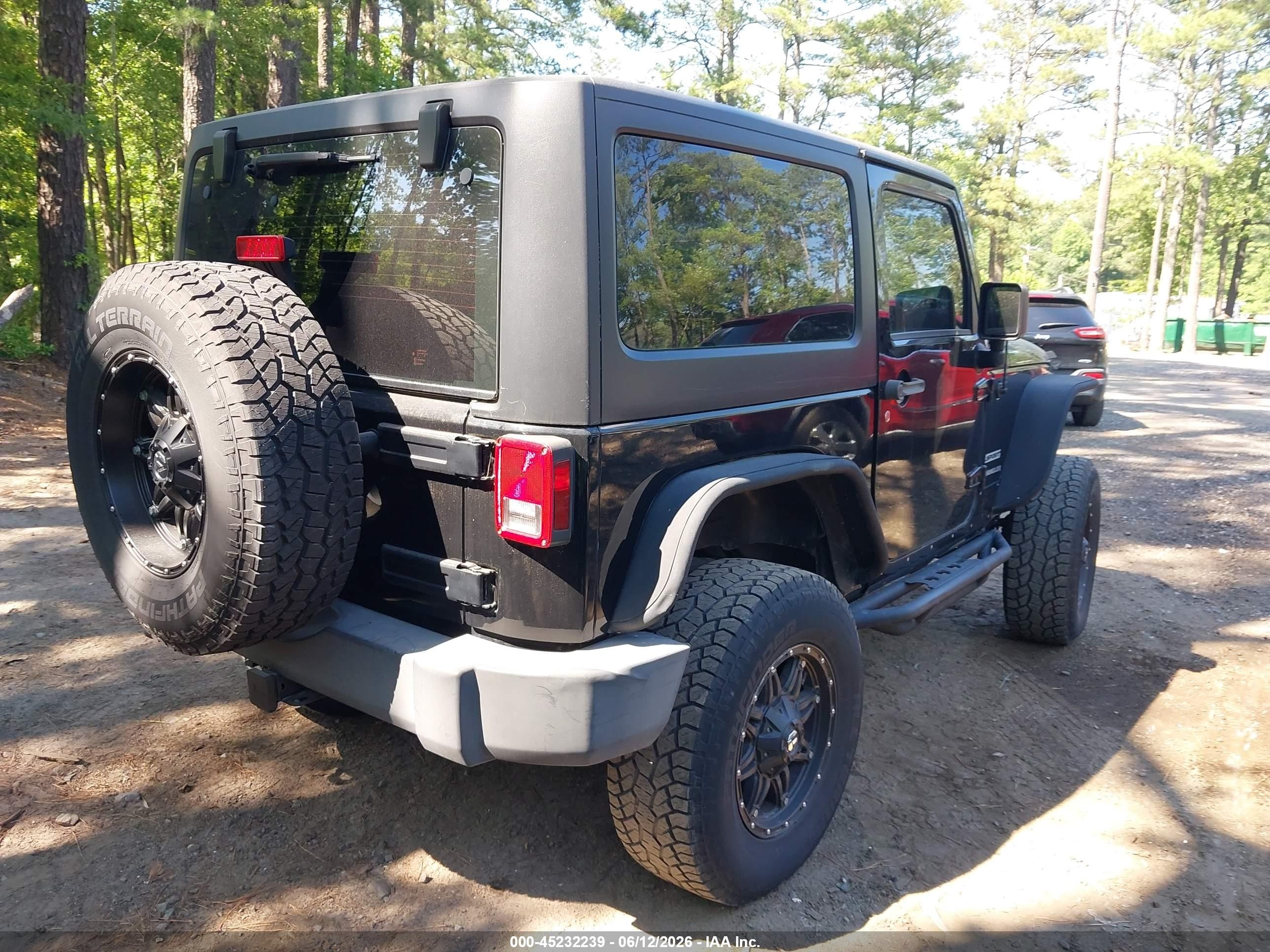 2013 Jeep Wrangler Sport Black vin: 1C4AJWAG0DL516931