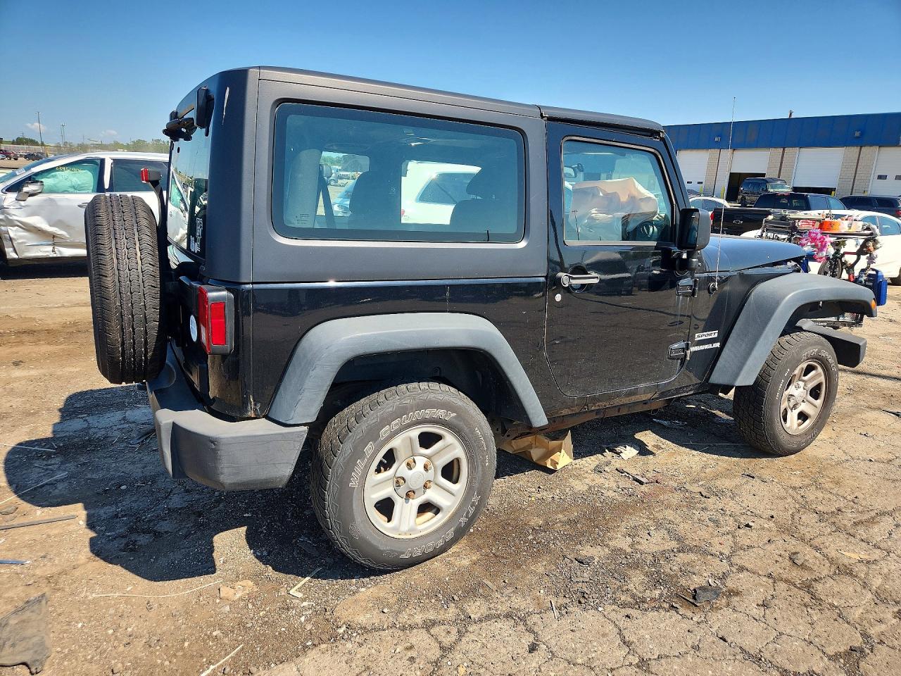 2013 Jeep Wrangler Sport Black vin: 1C4AJWAG0DL625700