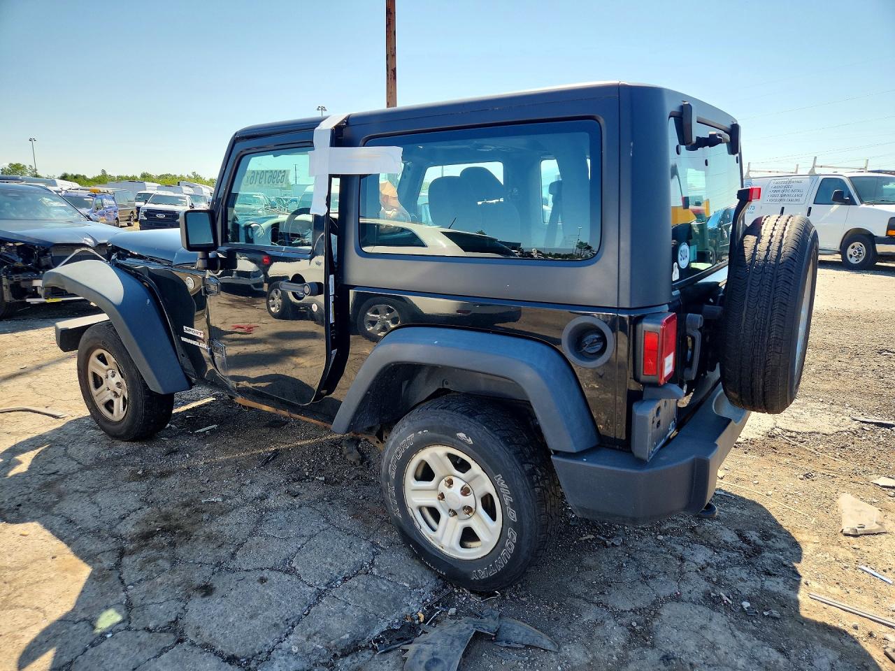 2013 Jeep Wrangler Sport Black vin: 1C4AJWAG0DL625700