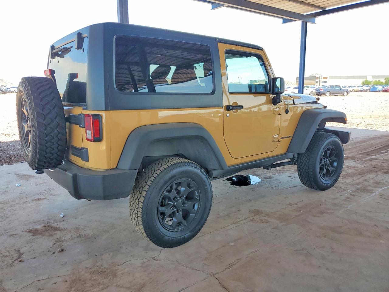2014 Jeep Wrangler Sport Tan vin: 1C4AJWAG0EL228571