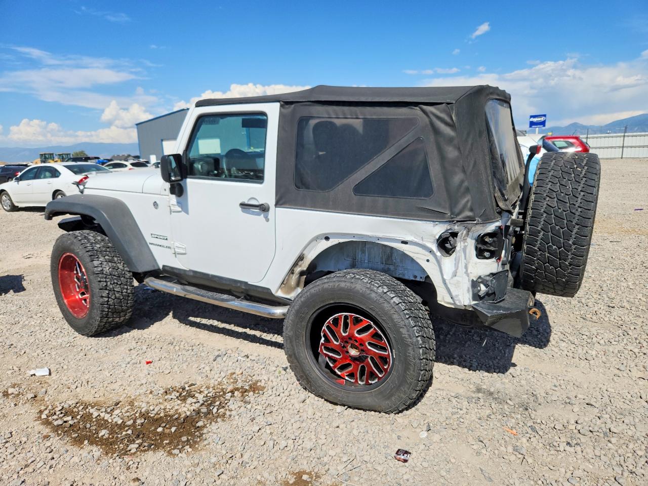 2014 Jeep Wrangler Sport White vin: 1C4AJWAG0EL249274