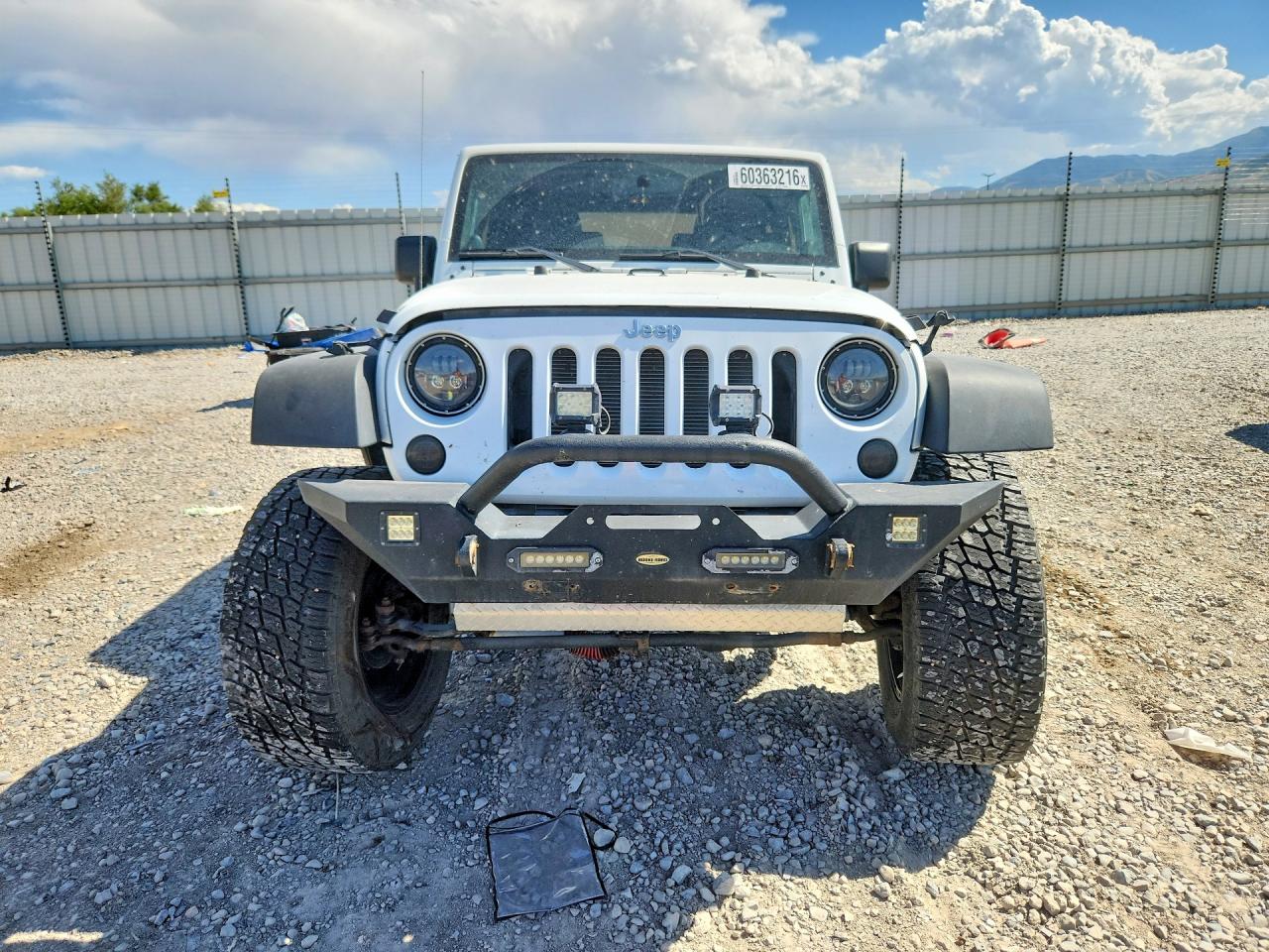 2014 Jeep Wrangler Sport White vin: 1C4AJWAG0EL249274