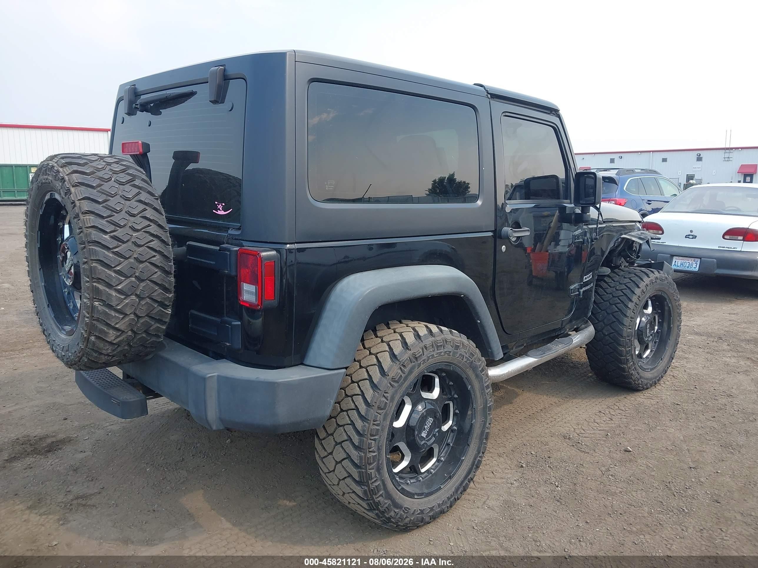 2014 Jeep Wrangler Sport Black vin: 1C4AJWAG0EL285899