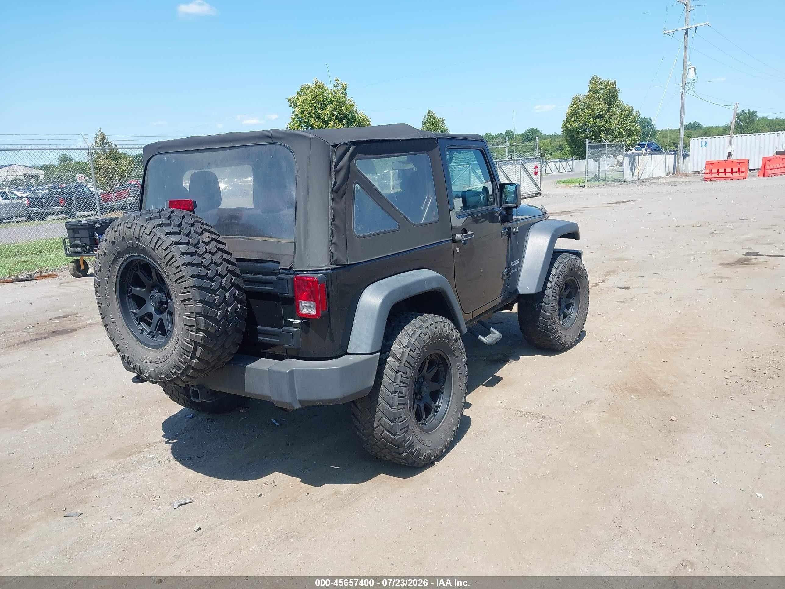 2014 Jeep Wrangler Sport Черный vin: 1C4AJWAG0EL317699