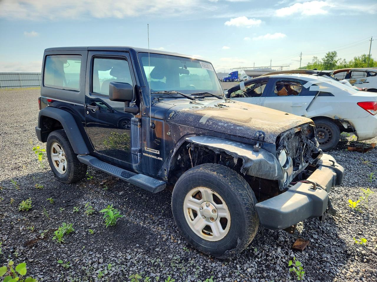 2015 Jeep Wrangler Sport Black vin: 1C4AJWAG0FL542173