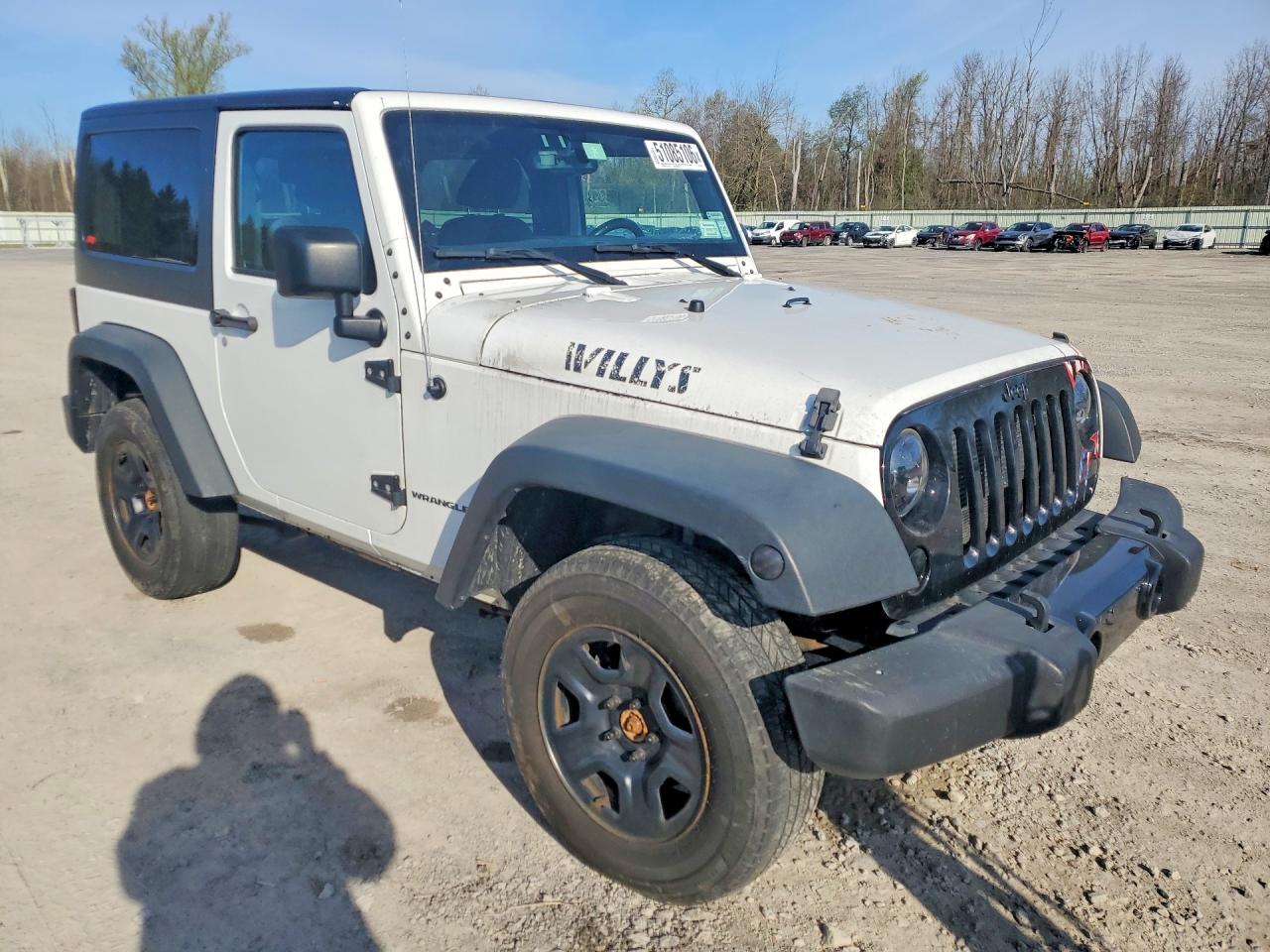2015 Jeep Wrangler Sport White vin: 1C4AJWAG0FL624548