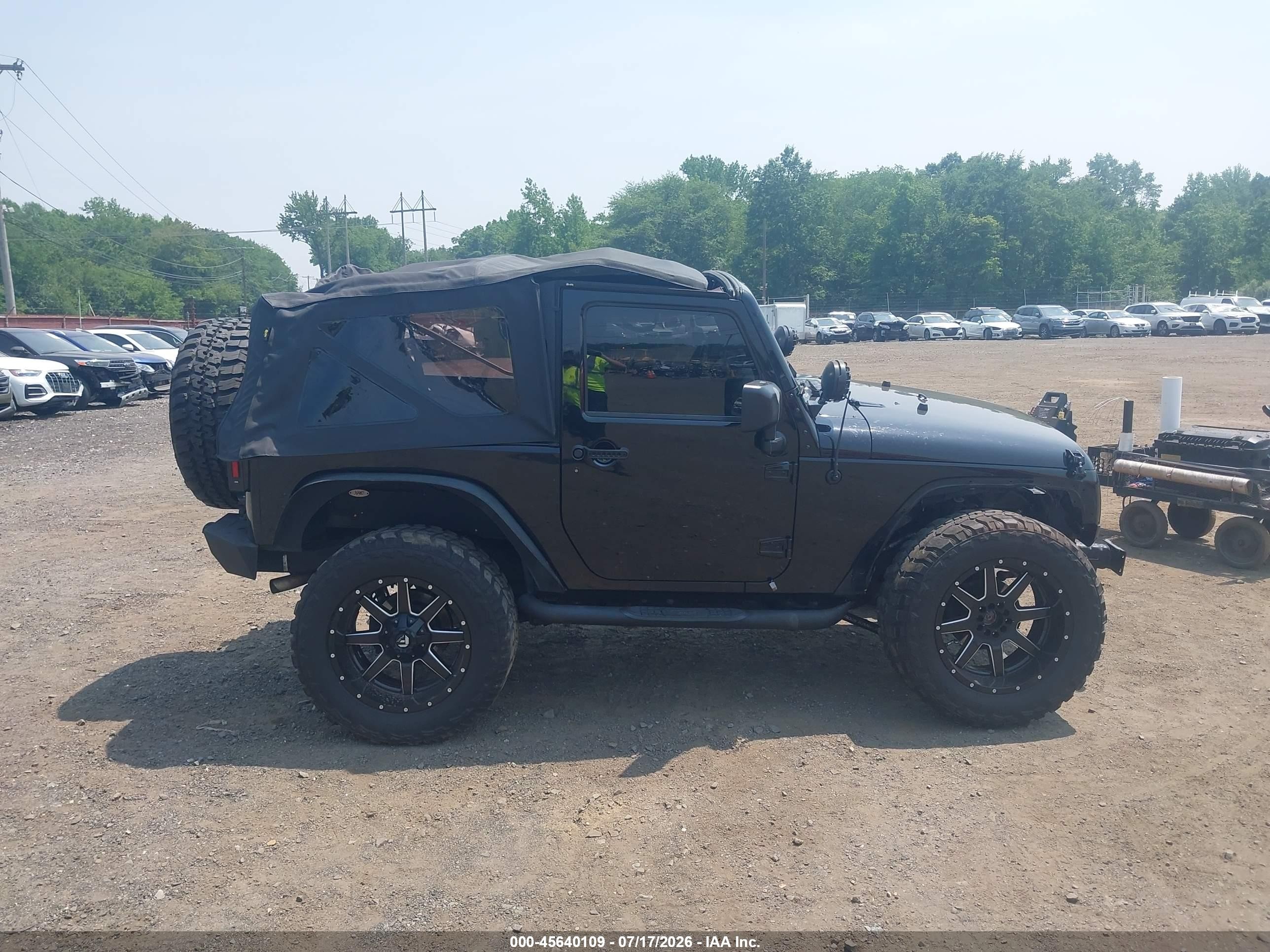 2015 Jeep Wrangler Sport Черный vin: 1C4AJWAG0FL681834