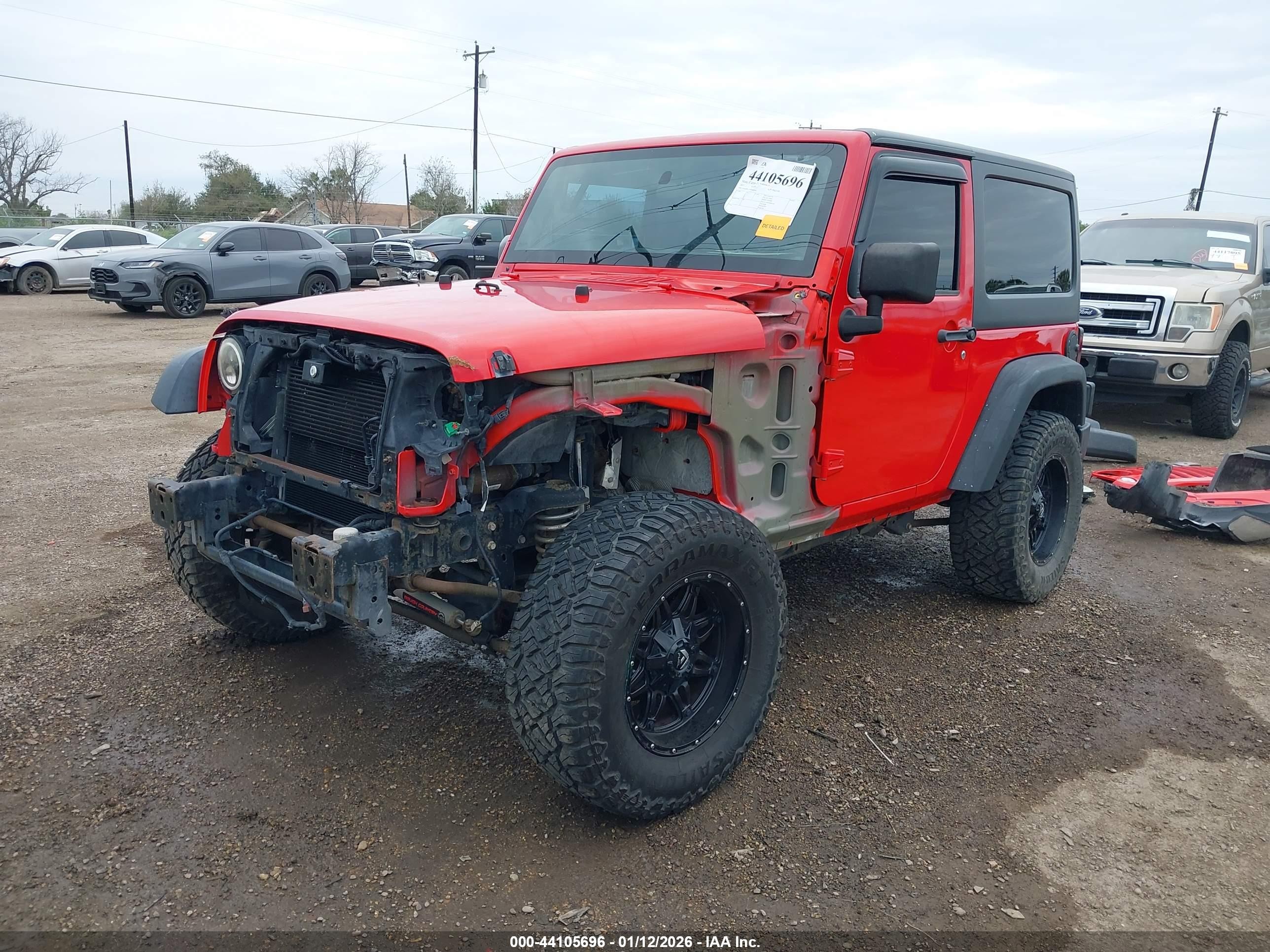 2017 Jeep Wrangler Sport 4x4 Красный vin: 1C4AJWAG0HL663952
