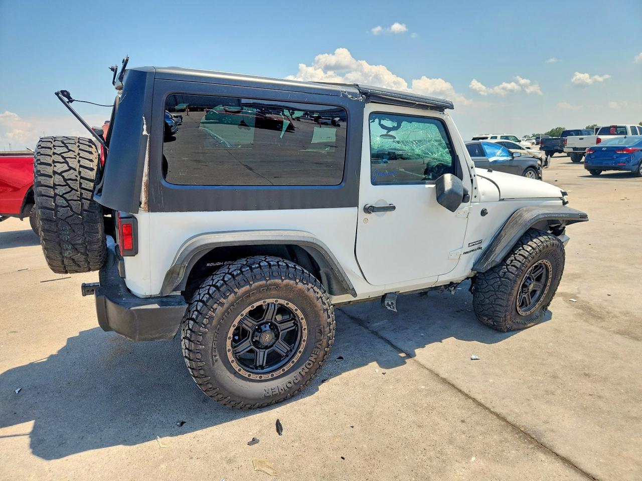 2012 Jeep Wrangler Sport White vin: 1C4AJWAG1CL112261