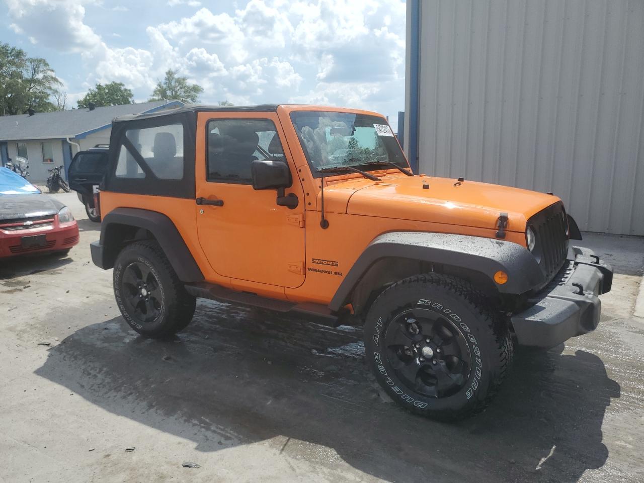 2012 Jeep Wrangler Sport Orange vin: 1C4AJWAG1CL155952
