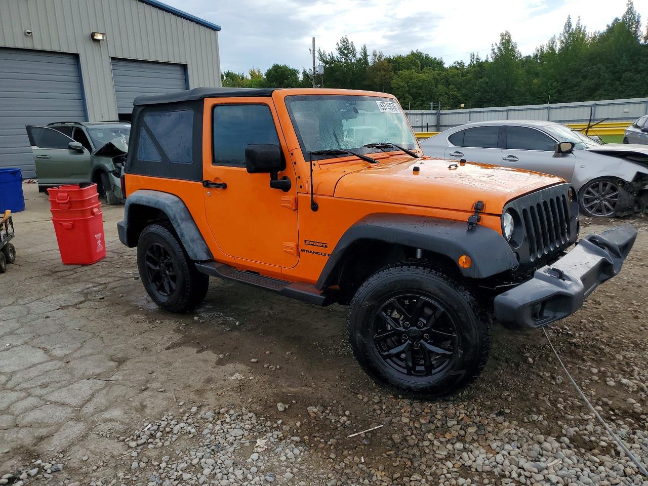 2012 Jeep Wrangler Sport Orange vin: 1C4AJWAG1CL155952