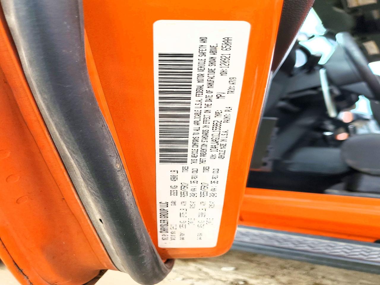 2012 Jeep Wrangler Sport Orange vin: 1C4AJWAG1CL155952