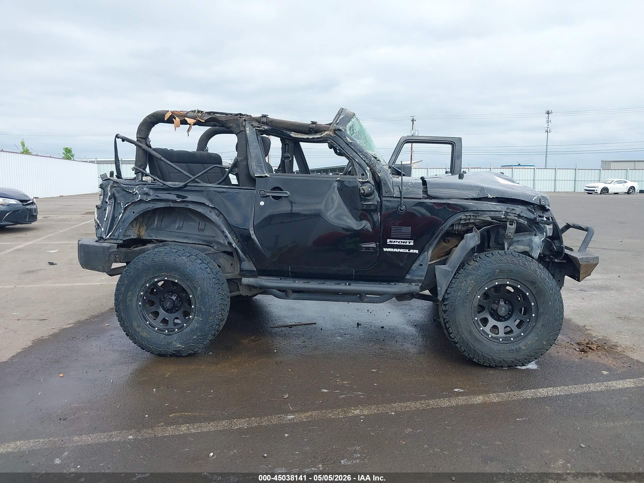 2012 Jeep Wrangler Sport Black vin: 1C4AJWAG1CL175280