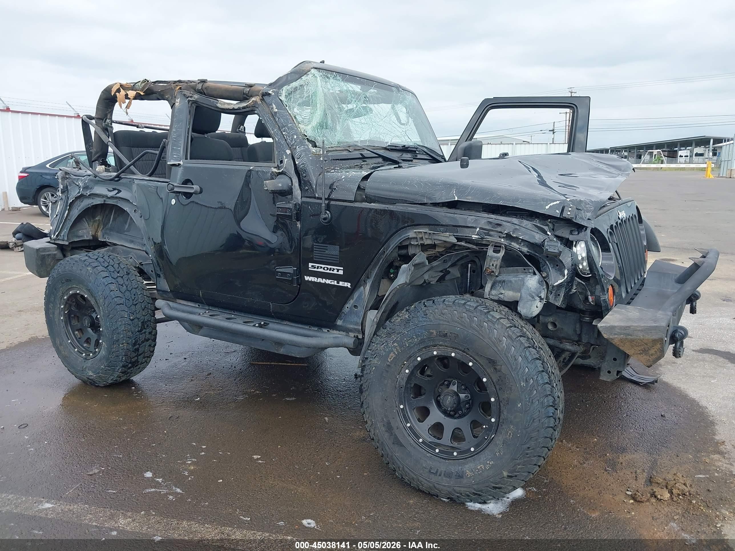 2012 Jeep Wrangler Sport Black vin: 1C4AJWAG1CL175280