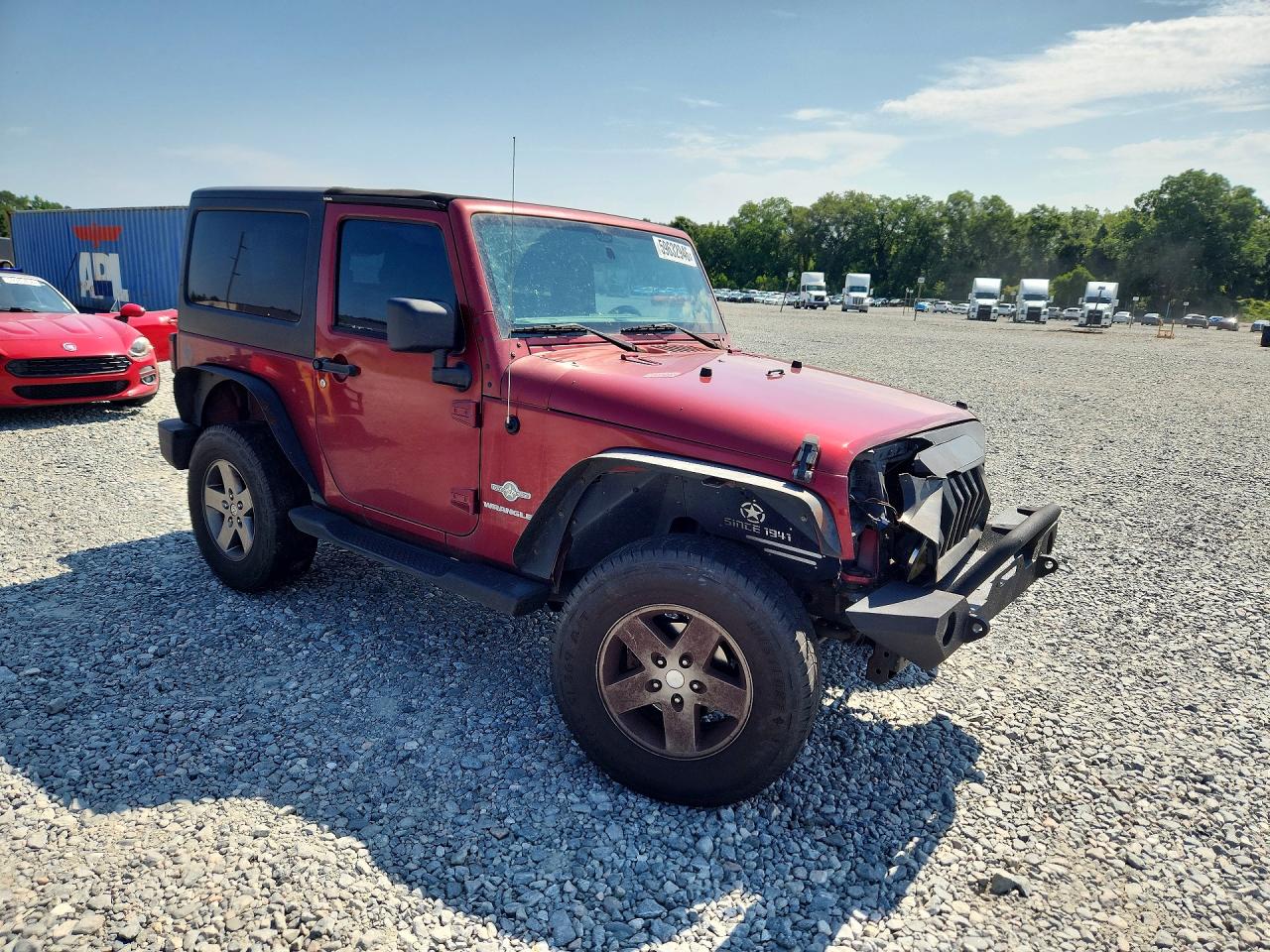 2012 Jeep Wrangler Sport Maroon vin: 1C4AJWAG1CL289358