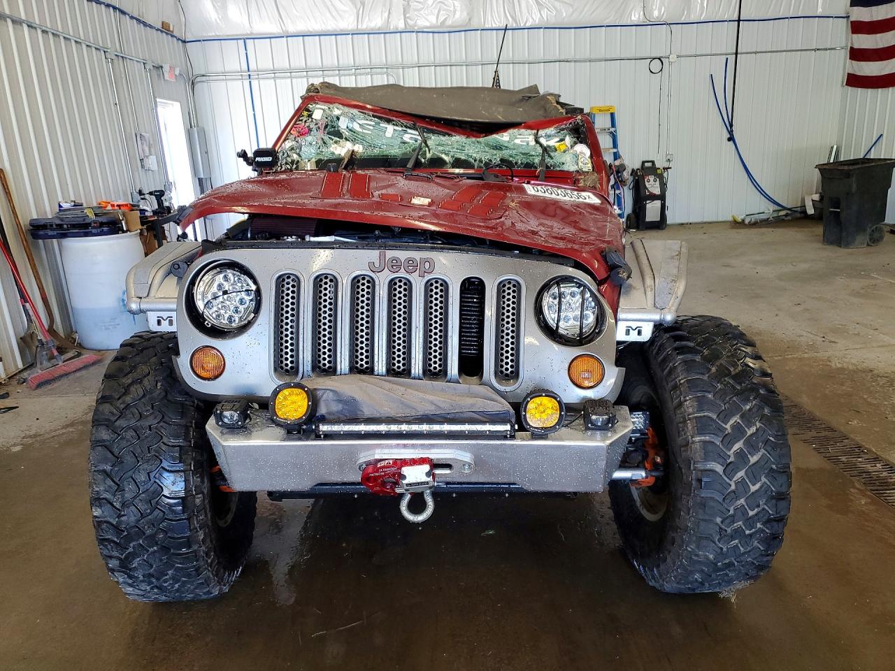 2012 Jeep Wrangler Sport Красный vin: 1C4AJWAG1CL290316