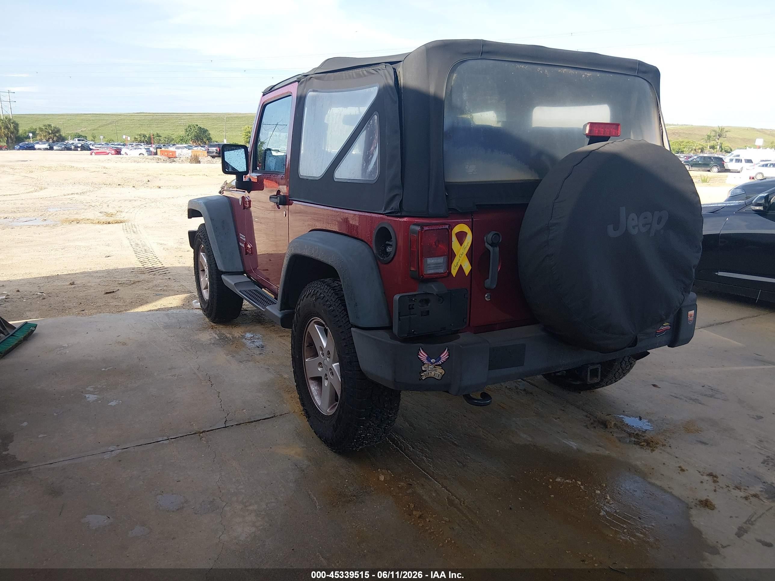 2013 Jeep Wrangler Sport Красный vin: 1C4AJWAG1DL508031